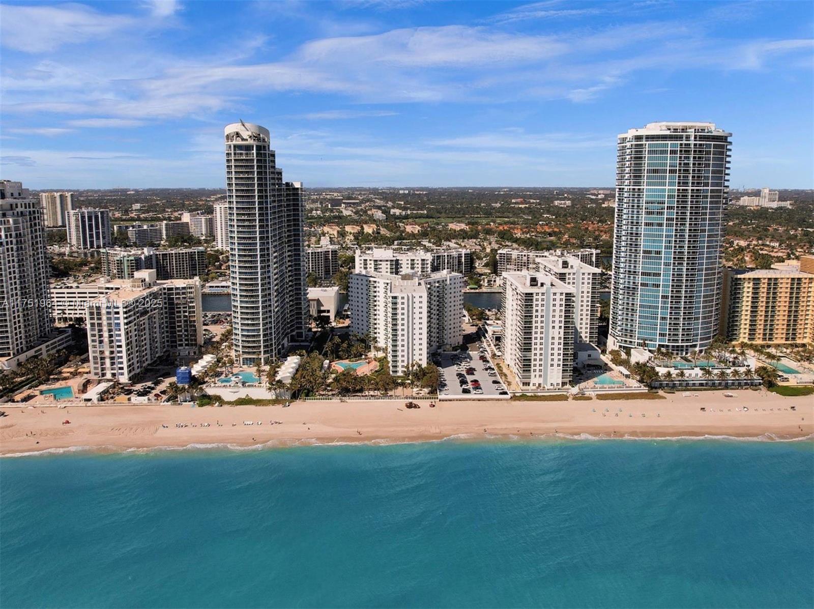 Enjoy your resort living in a bright, cozy 1 bed, 1 bath condo with amazing ocean views and private beach access. The condo has spacious balcony, laminate floors, hurricane impact doors and windows. Residences on Hollywood Beach offers newly redone amenities, lobby, fully equipped gym, sauna, steam room, social room and business center, an outdoor heated pool, cabanas, grilling areas and a jacuzzi, all that with a beach step away. Monthly dues include internet, cable, water, A/C, 24 hour lobby, valet parking, secured access. Hollywood and Aventura shops, dining, new Publix across the street, famous Broadwalk. 50year certified! Investors welcome!