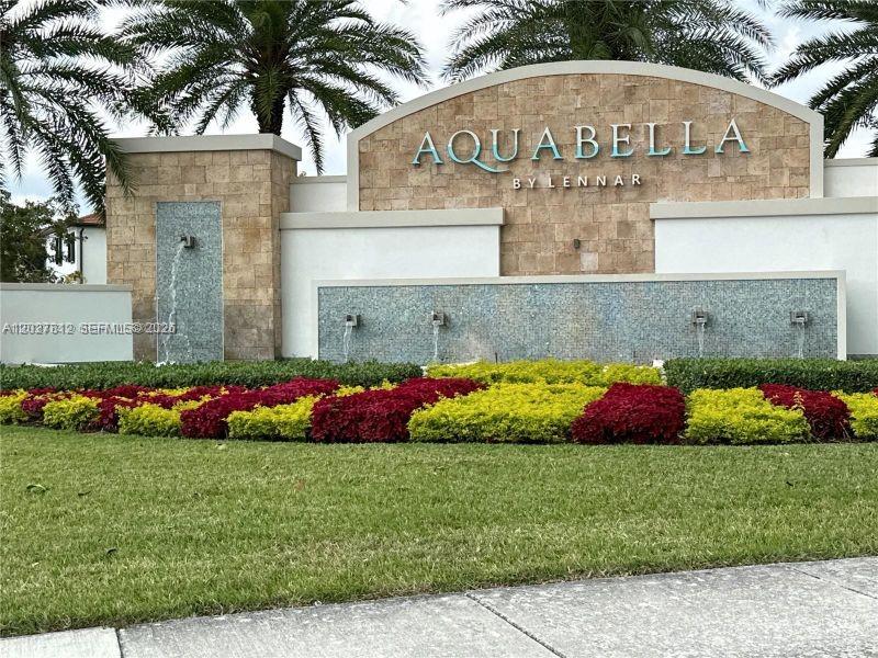 Impeccable Townhouse at the beautiful resort style AquAbella. 3 bed | 2.5 bath located in the new and privately gated community of Aquabella built-in 2019, spacious rooms, kitchen with counter tops, stainless steel appliances. Open layout concept to the family room. This resort style community offer all the amenities including two clubhouses, with pool, spa, game room, party room, gym, elegant common areas&splash pool for the kids.Conveniently located minutes from I-75 with easy access to main streets and highways like palmetto Expressway and Florida Turnpike.