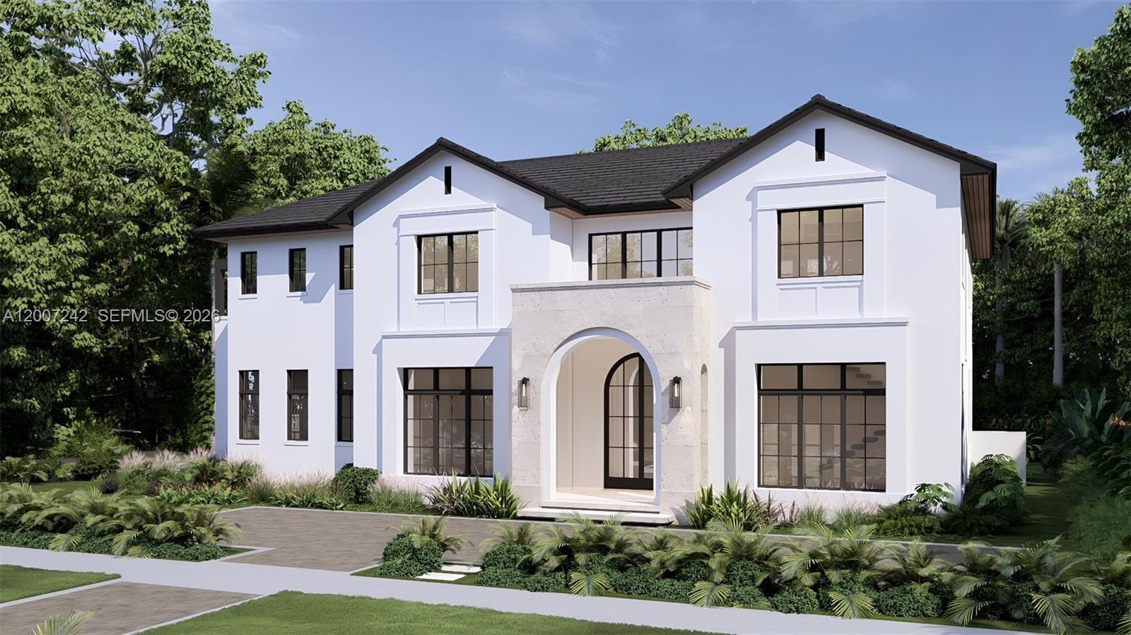Situated on a lush 10,000+ SF corner lot in Coral Gables’ coveted Platinum Triangle, this property presents a unique opportunity to build a striking new residence with architectural plans by Pacheco Architecture and renderings included in the sale. The proposed two-story design offers approximately 4,350 SF of living area and 6,287 SF total, thoughtfully planned with expansive living spaces, generous terraces, a two-car garage, and elevator access.

Surrounded by mature trees and tropical landscaping, the property provides the ideal canvas for a private residential retreat in one of Coral Gables’ most sought-after neighborhoods. The existing single-family home currently features 3 bedrooms, 2 bathrooms, a pool, Florida room, and spacious outdoor patio, offering flexibility for interim use while plans move forward.

Ideally located near top-rated schools, Merrick Park, Coconut Grove, Miracle Mile, parks, dining, and shopping, the property combines exceptional location with the opportunity to create a custom home in one of the city’s most desirable residential pockets.