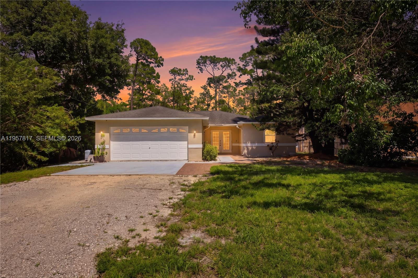 This move-in ready 3-bed + Den, 2-bath home sits on over 1 acre and features a spectacular covered pool with a heater and paver deck. Enjoy unparalleled water quality with a BRAND-NEW, WHOLE-HOUSE Reverse Osmosis (R.O.) System, supported by new PVC plumbing joints, providing clean drinking water from every tap. Comfort is assured with a brand-new Trane AC (2024). The former garage has been converted and is currently used as living space in the home, offering great flexibility, and can be easily converted back to a garage or a man cave. The property also offers two laundry areas. Located just west of Wilson Blvd, this property offers acreage, luxury updates, and total peace of mind.