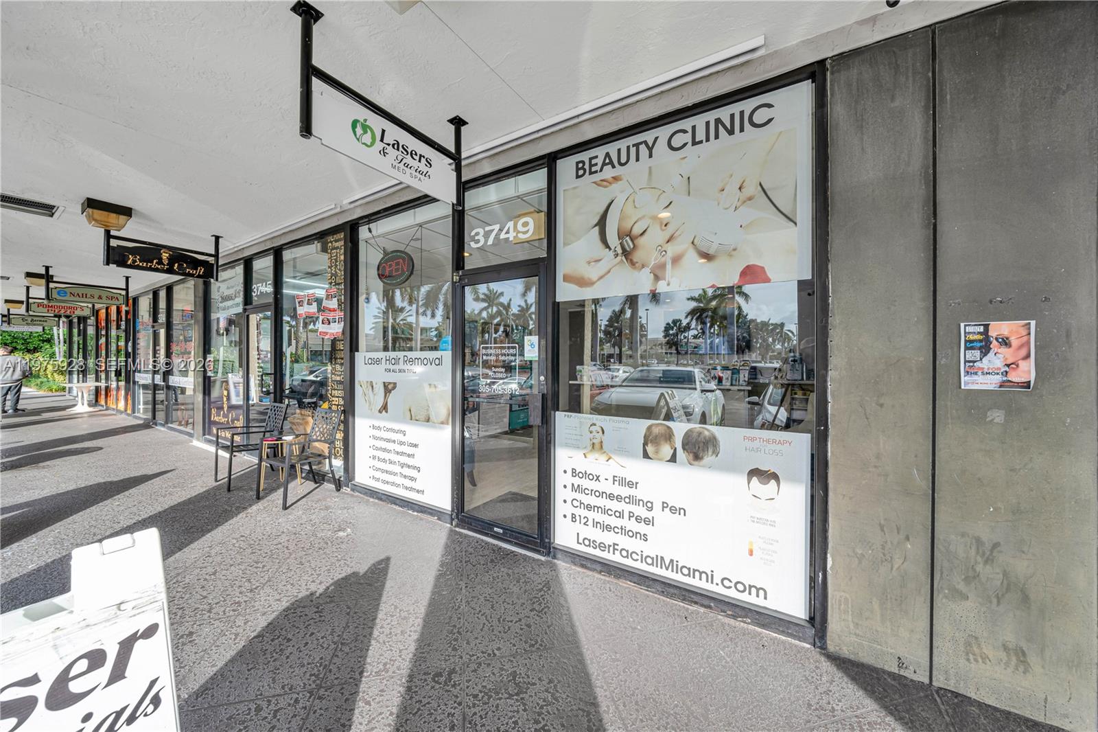 Incredible business opportunity located in the highly sought-after Intracoastal Mall in North Miami Beach. This turnkey commercial space at 3749 NE 163rd St is perfectly positioned in a high-traffic area, offering excellent visibility and accessibility. Currently operating as a professional beauty and wellness clinic, the sale includes all business assets, goodwill, and a comprehensive inventory of equipment and supplies. At an attractive price point of $150,000, this is a rare chance to acquire an established location in a premier retail destination. Whether you are looking to expand an existing brand or start a new venture, this versatile space provides the foundation for success in a thriving coastal community. Schedule your showing today!