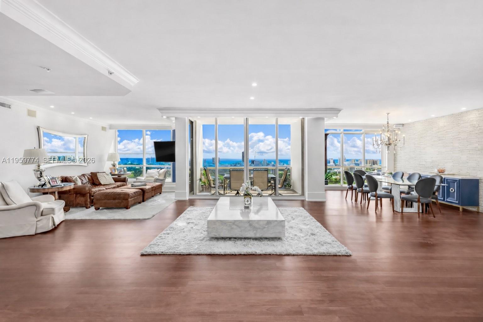 Sunset Harbour North Penthouse 03 -
2,580 SF designer residence featuring 3 bedrooms + den / 3.5 baths, with an eat-in kitchen, formal dining room (easily convertible to a 4th bedroom), and an open den/bar area ideal for entertaining.
Enjoy sweeping Miami Beach views spanning the blue Atlantic, lush golf course greens, and dramatic nighttime city lights.
Set within a full-service luxury building in one of Miami Beach’s most coveted neighborhoods, offering unmatched walkability to Sunset Harbour’s fitness studios, yoga, dining, and Lincoln Road shopping.
Amenities include gym, valet, two bayfront pools, private marina, and 3 deeded parking spaces. Just moments to South Beach and Downtown Miami.
A truly exceptional penthouse offering.