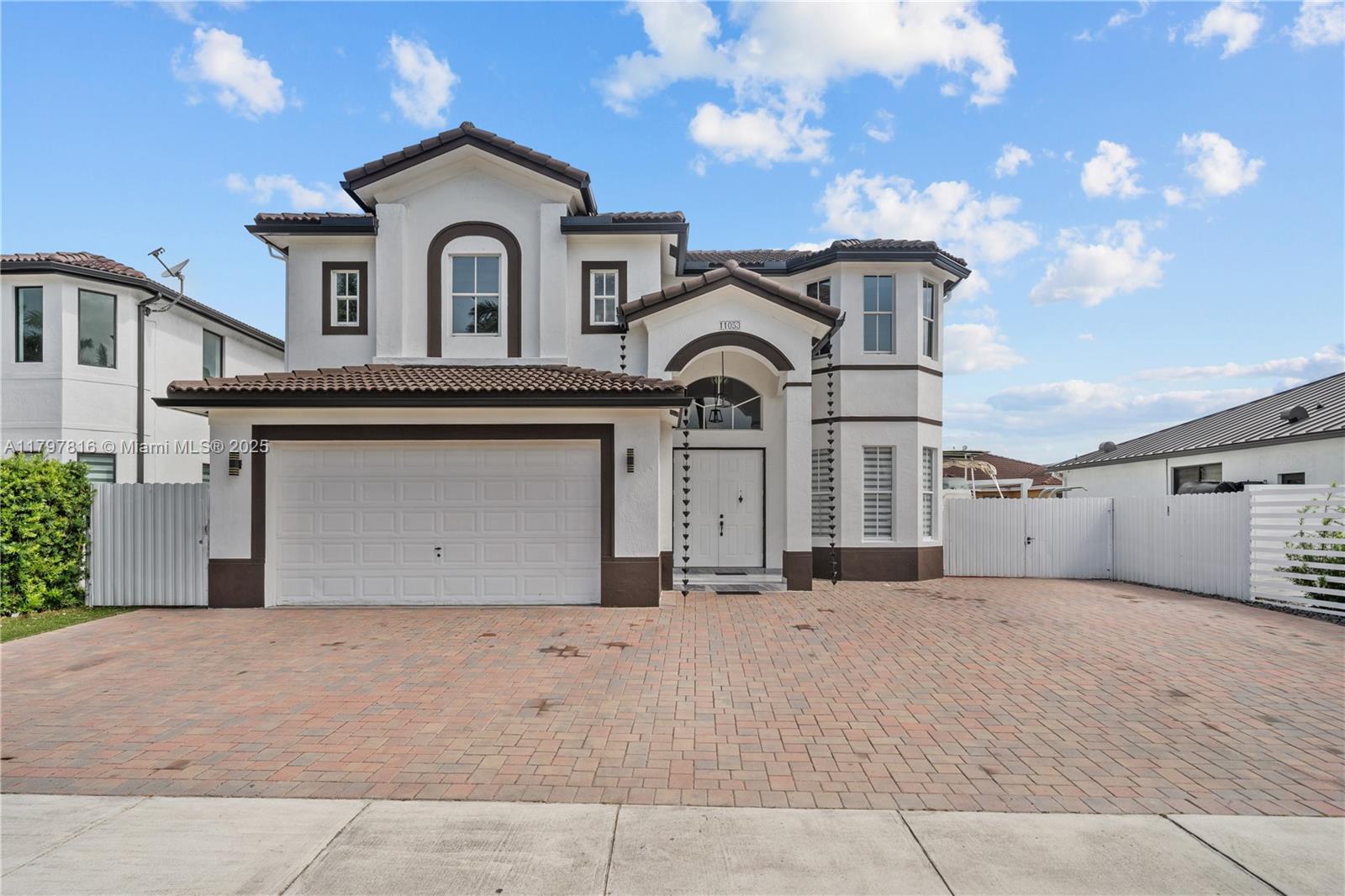 Beautifully updated 4-bed, 3-bath home in Homestead with no HOA! Features include new tile floors downstairs, laminate upstairs, hurricane shutters. Enjoy open living spaces, a modern kitchen with granite countertops, and a cozy family room. The fully cemented backyard is built for entertaining with a covered outdoor kitchen, above-ground pool, lounge area, and shed. Located near top schools, parks, shopping, dining, and highways with easy access to Miami and the Keys. Move-in ready and full of upgrades!