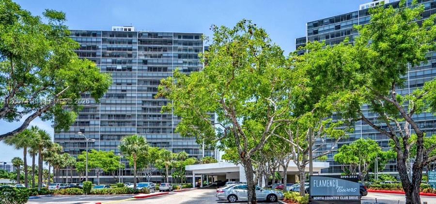 Spacious and updated 3-bedroom, 3-bath corner residence on the 6th floor of Flamenco Towers Tower One, offering 1,465 SqFt in the heart of Aventura. This bright unit features new white oak vinyl flooring, abundant natural light, and a highly desirable layout.

Enjoy open balcony views of the pool area, Turnberry Isle Golf Course, the Sunny Isles/Aventura skyline, and the Intracoastal Waterway. Balcony access from the primary bedroom and end bedroom enhances indoor-outdoor living.

The sellers expanded the middle bathroom laundry area to fit a brand new full-size LG washer and dryer. Unit is sold fully furnished with all new, beautiful furniture from West Elm, offering a modern, move-in ready feel.

Building amenities include pool, gym, sauna, and event room. Maintenance includes water, trash, pest control, and amenities. Ideally located near Aventura Mall, grocery stores, schools, parks, dining, and major highways. Special assessments: $363.15/month and $203.64/month.