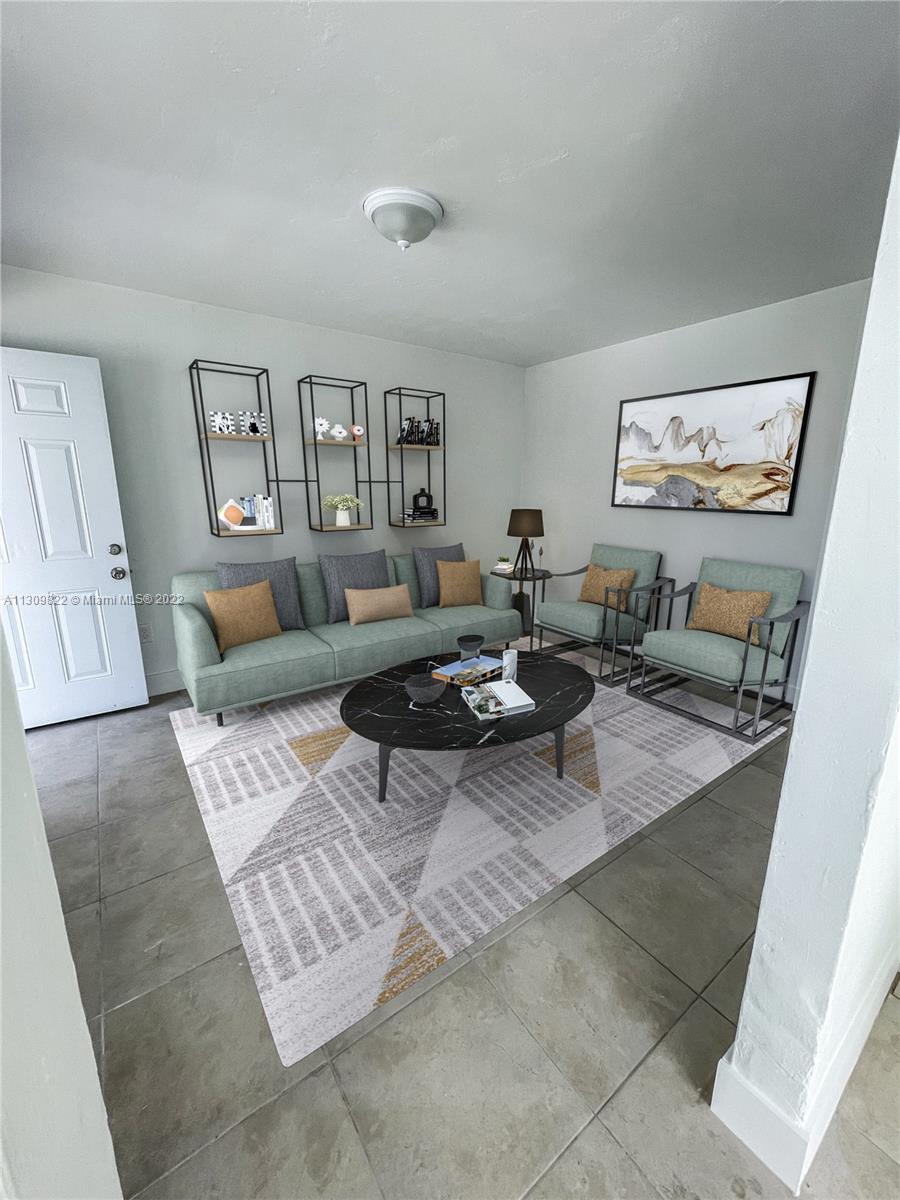 This FULLY RENOVATED multifamily property contains 20 units of 1 and 2 bedrooms each. Apartments look like new inside and are bright and neutrally decorated with an agreeable color palette. Tile flooring ensures spaces stay fresh and clean looking. Conveniently close to the financial center of Miami.  Commuting and day-tripping is a pleasure being 10 minutes from Miami International Airport and a short distance to Brickell. Public transit is available and easily accessible by walking.  Well-managed and with recent updates. Application fee $100, pet application fee $150 non-refundable. No association and Fast approval. Laundry Room Outside.