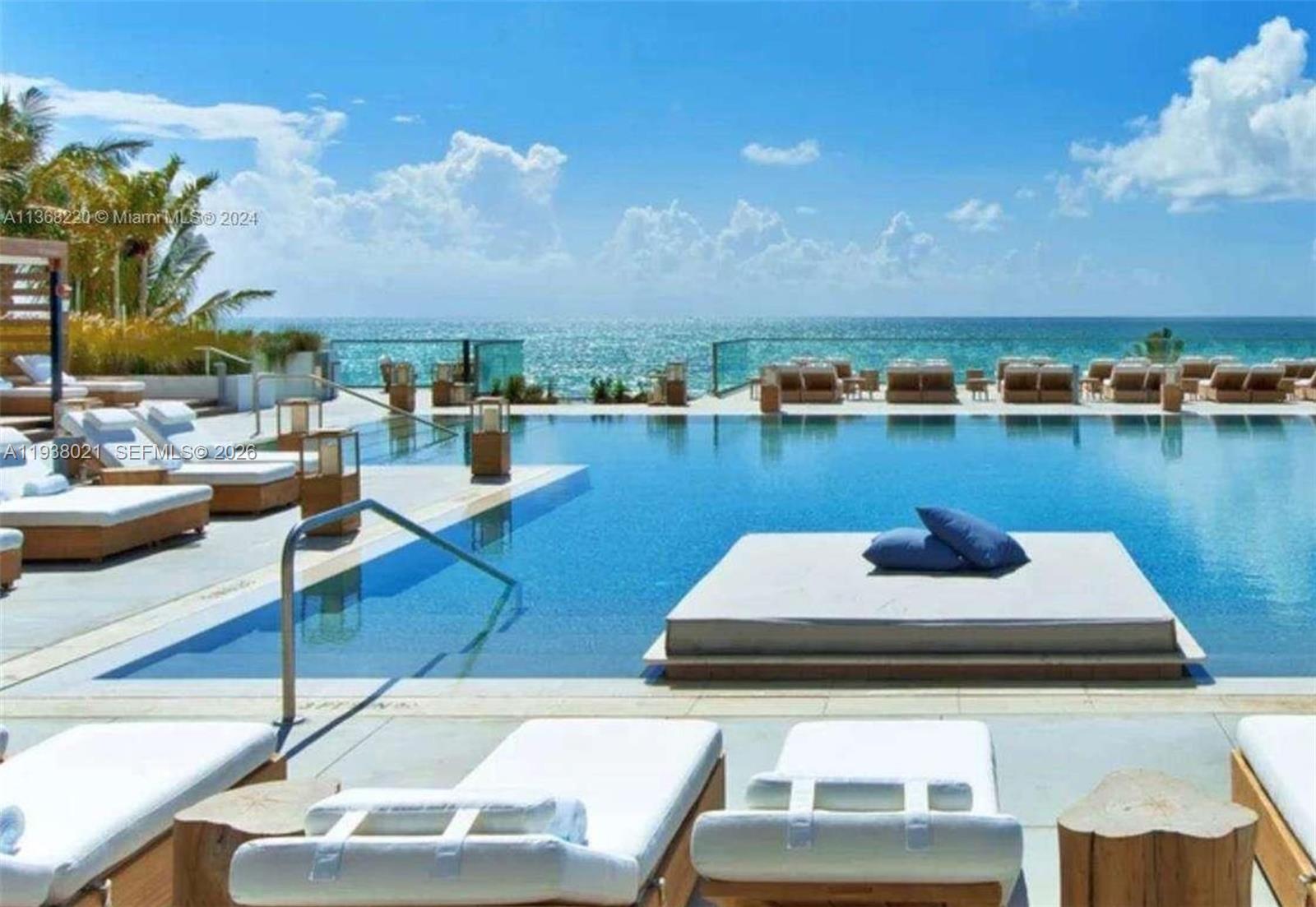 Very stylishly studio on the beach totally remodeled at the elegant and iconic Roney Palace, a 5-star Hotel/Resort in South Beach. Unit is rented until April 7th for $5,000. Laundry at the same flor. Totally furnished. Hot central water included. Barbecue area. Enjoy the Resort-Style luxurious Amenities including Rooftop, three (3) oceanfront acclimatized pools, Updated Fitness center and Bamford spa, sauna and sun deck, full beachside access with beach service, Playground, Restaurants and bars on site, and 24/7 security and concierge. 
Pet-friendly community, great corporate investment with minimum 30-day rentals, twelve (12) times a year. This is paradise! No Special Assessment