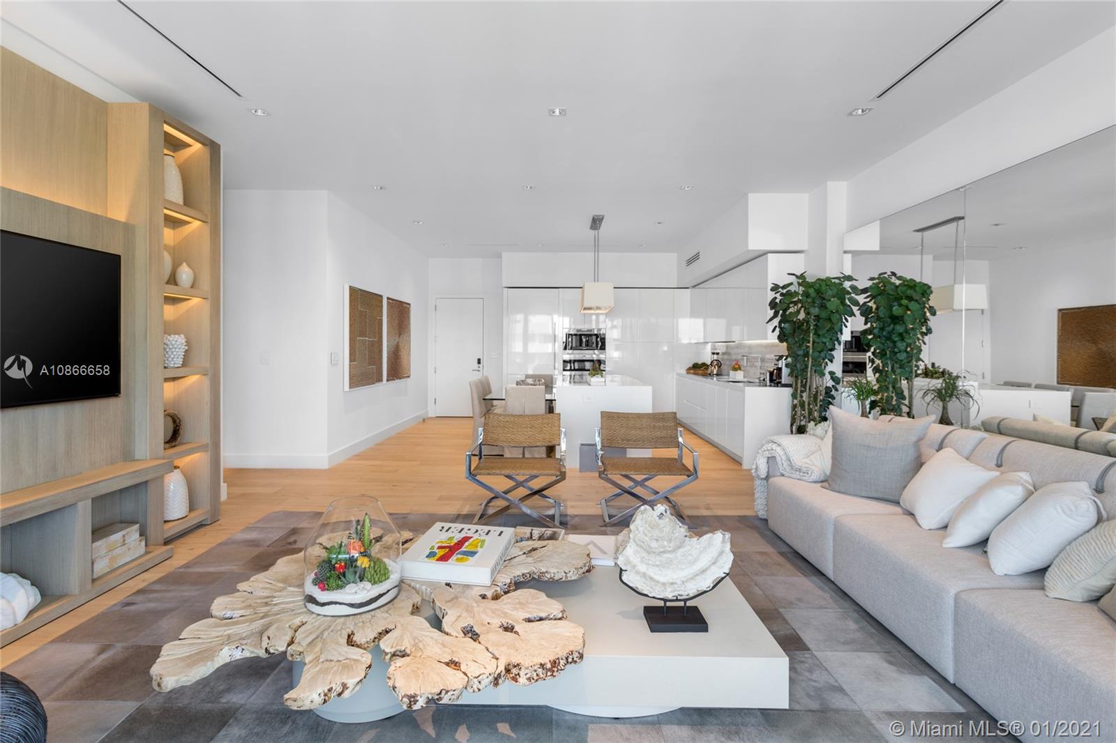 Enjoy the sights & sounds of the ocean in your 2 bed + Den 2,143 sqft trophy Penthouse located at 1 Hotel & Homes, South Beach! Featuring lavish home elements, delivered fully furnished by Brazilian design house Artefacto.Bring the outside in, floor to ceiling sliding doors make this spacious seem endless. Experience hotel living with access to all services including housekeeping, valet, concierge, in-room dining,14,000 sqft gym,Bamford Haybarn SPA, Restaurants, Rooftop pool & more.