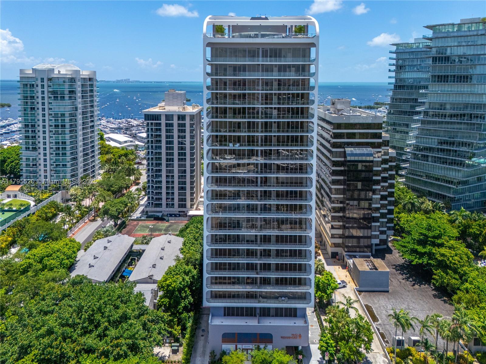 Discover Coconut Grove living at its finest at Mr. C Residences, where elegance meets Cipriani’s legendary hospitality. This 12th-floor home features soaring 10-ft ceilings and a private terrace with bay and city views. The chef’s kitchen is a showpiece with Italian cabinetry, terrazzo countertops, and Wolf/Sub-Zero appliances. Both bedrooms include spa-inspired ensuite baths, while thoughtful owner upgrades—LED-lit Italkraft closets, motorized shades, premium lighting, and designer bath finishes—deliver a turnkey retreat. #1209 (adjacent) is also available, offering a value-add opportunity to combine into a 3-bed. Amenities include resort-style pools with food & beverage service, private spa and fitness center, 24-hour reception, and valet. Steps from marinas, CocoWalk, shops, and dining.