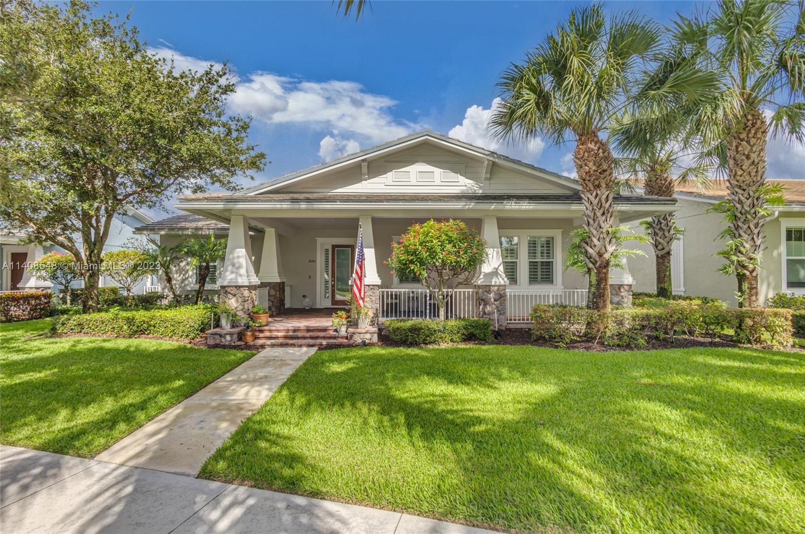 Enjoy living in one of Abacoa's most desirable communities, Windsor Park. This rarely available immaculate Sandpiper model is one story,  open floor plan with natural light, freshly painted throughout, updated kitchen cabinets, granite countertops, Impact glass and doors, plantation shutters and window blinds, ceramic and wood flooring  along with a large private fenced in rear yard with plenty of room for a pool. This home is walking distance to the clubhouse, pool and fitness facility and just minutes to downtown Abacoa, the beach  and
Roger Dean Stadium. Conveniently located near shopping, entertainment, restaurants in Abacoa and newly developed Alton. A rated schools.