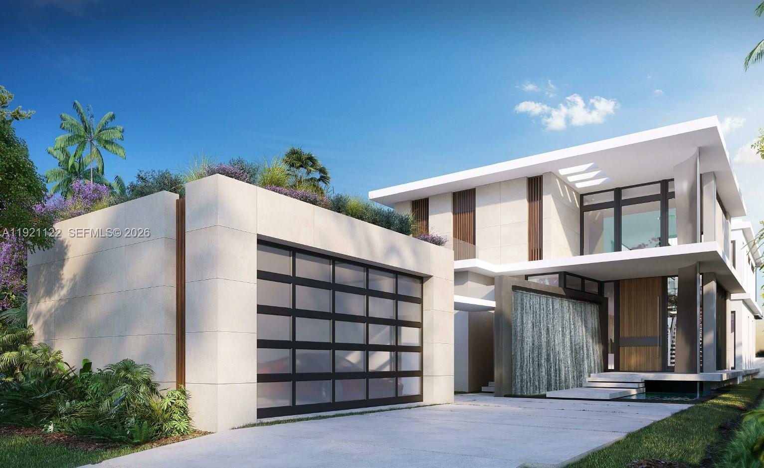 Coming Summer 2026! 

Brand-new modern waterfront masterpiece in prestigious Miami Beach. This 5,050 SF two-story residence blends bold contemporary architecture with warm natural materials, dramatic glass walls, and seamless indoor-outdoor living. Set directly on the water with boat access up to 50ft, the home offers an exceptional lifestyle for those who want to enjoy Miami Beach by land and sea. 

A striking double-height foyer with floating wood-and-glass staircase sets the tone, leading into expansive living and dining areas framed by oversized sliding glass doors opening to the resort-style backyard.

The main level features a chef’s kitchen with large island, premium finishes, integrated millwork, multiple lounge spaces, a guest suite, cabana bath, and direct access to the covered terrace, summer kitchen, pool, and lush landscaping.

Upstairs, the grand primary suite offers a spa-caliber bath with soaking tub, oversized shower, terrace access, and a boutique-style walk-in closet. Additional bedrooms are generously sized with en-suite baths and refined detailing throughout.

Additional highlights include elevated construction to current flood standards, a two-car garage with modern glass doors, landscaped entry with reflective pond, and a clean, minimalist aesthetic throughout. Minutes from beaches, top schools, dining, and everything Miami Beach offers—this residence delivers luxury, privacy, and a world-class waterfront lifestyle.