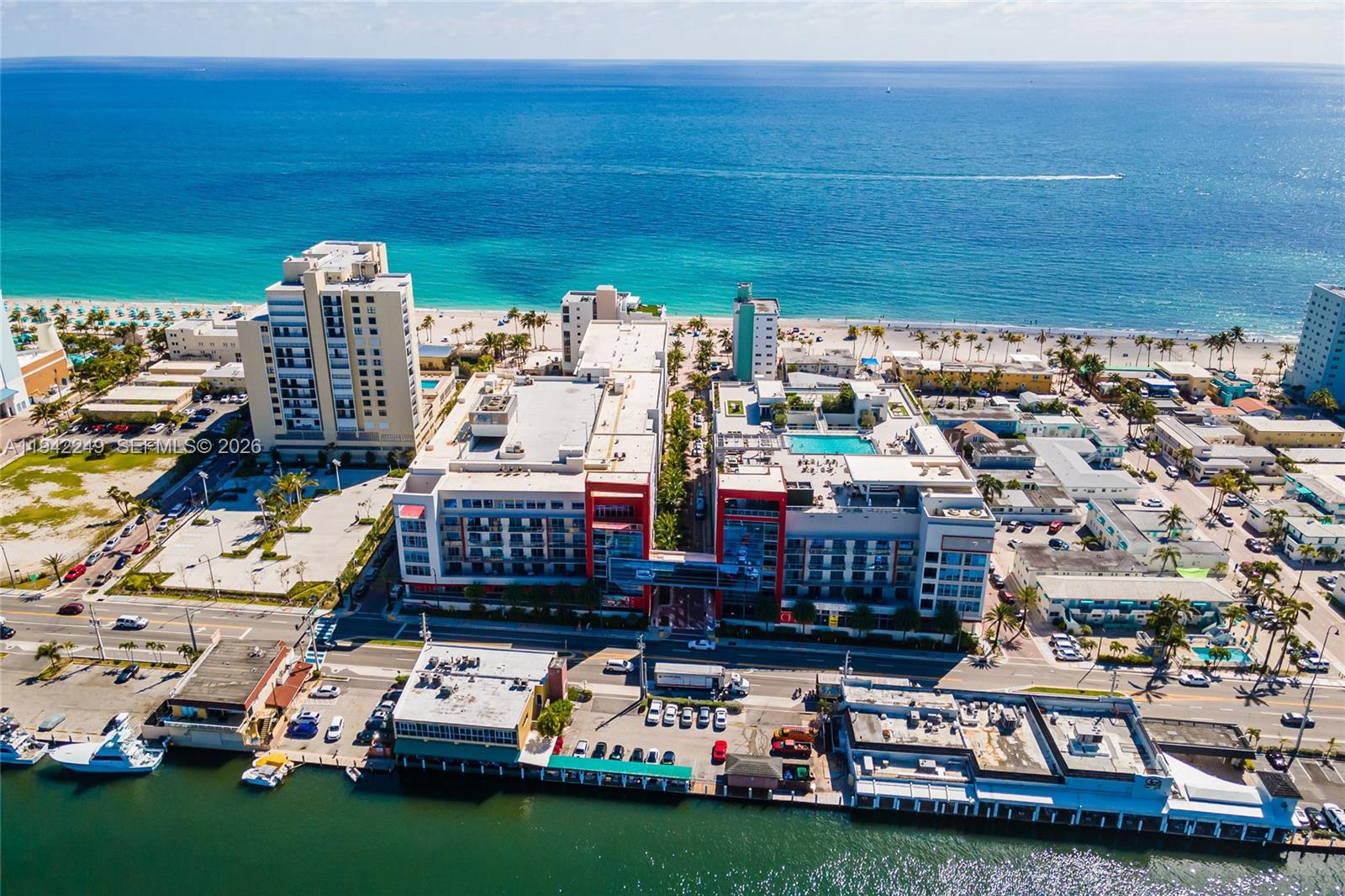 Oceanfront Airbnb-friendly condo-hotel investment in Hollywood Beach with daily, weekly, and monthly rentals allowed. This turnkey, income-producing 2 Bedroom/1 Bath residence is fully furnished and designed for short-term rental, vacation rental, and Airbnb income. Features include partial ocean views, modern coastal design, and high-end finishes. Enjoy flexible rental options, professional on-site hotel management, and seamless guest check-in, making this an ideal passive income investment. Resort-style amenities include a rooftop infinity pool, expansive sun deck, full-service bar, entertainment lounge with music, 24-hour valet parking, and concierge services. On-site coffee shop, gelato creamery, and upcoming bistro restaurant enhance occupancy rates and rental demand. Prime location steps from the Hollywood Beach Broadwalk, near top waterfront dining, nightlife, and attractions, and minutes from Hollywood International Airport. A rare opportunity to own a legal oceanfront Airbnb condo-hotel in one of South Florida’s top short-term rental markets.