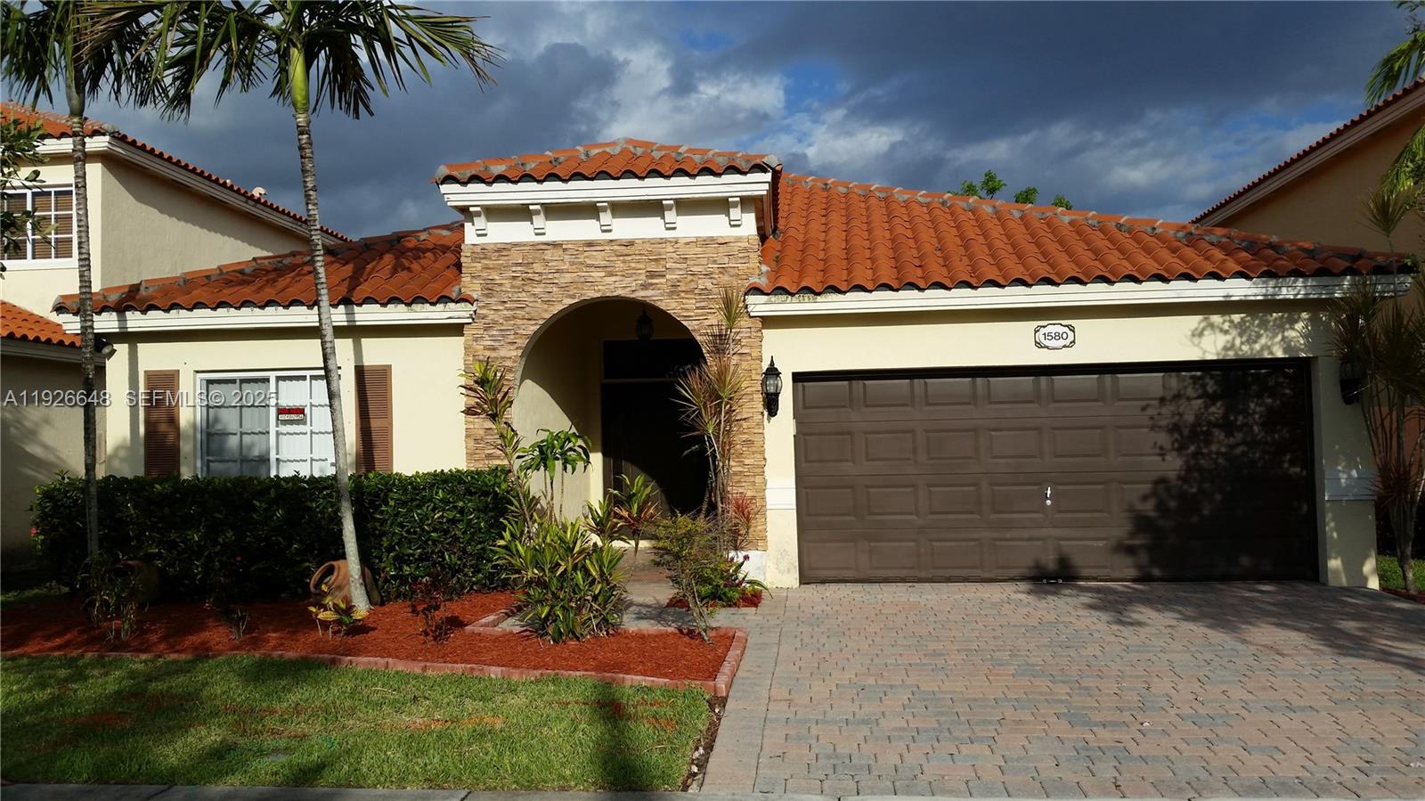 Beautiful Single Family at Sonara/Malibu Bay, 3 spacious bedrooms and 2 full bathrooms, tile and wood floors, laundry room, attached 2 car garage, backyard fenced, lake view. Gated community with club house, common pool under renovation, gym, children playground. The property is close to schools, shopping malls, Florida's Tpke, US 1, Hospital, Air Force Base and the keys.