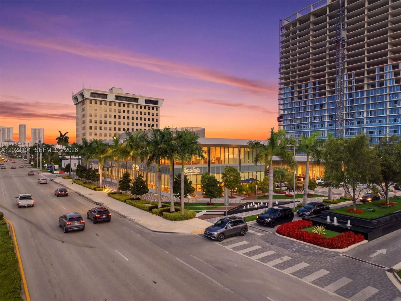 Trophy Class A experiential retail investment opportunity within the architecturally significant Oasis Hallandale luxury mixed-use development in Hallandale Beach, FL. The Property consists of ±6,358 SF of newly constructed ground-floor retail condominium space fully leased to internationally recognized luxury hospitality brand Signor Sassi under a long-term NNN lease structure. Positioned prominently along E Hallandale Beach Blvd between Aventura & Fort Lauderdale, the asset benefits from exceptional visibility, affluent demographics, luxury residential growth, tourism activity & strong long-term corridor appreciation potential.

The Property has undergone substantial owner & tenant capital investment resulting in a flagship-quality experiential dining destination with significant barriers to replication within today’s elevated construction environment. Designed by globally acclaimed architecture firm Arquitectonica, Oasis Hallandale represents one of South Florida’s premier mixed-use luxury environments blending upscale residential density, hospitality, retail & lifestyle components.

Investment highlights include stabilized income, luxury tenancy, embedded real estate value, valet-supported environment & proximity to Aventura Mall, Gulfstream Park, Hallandale Beach & the Diplomat Resort.