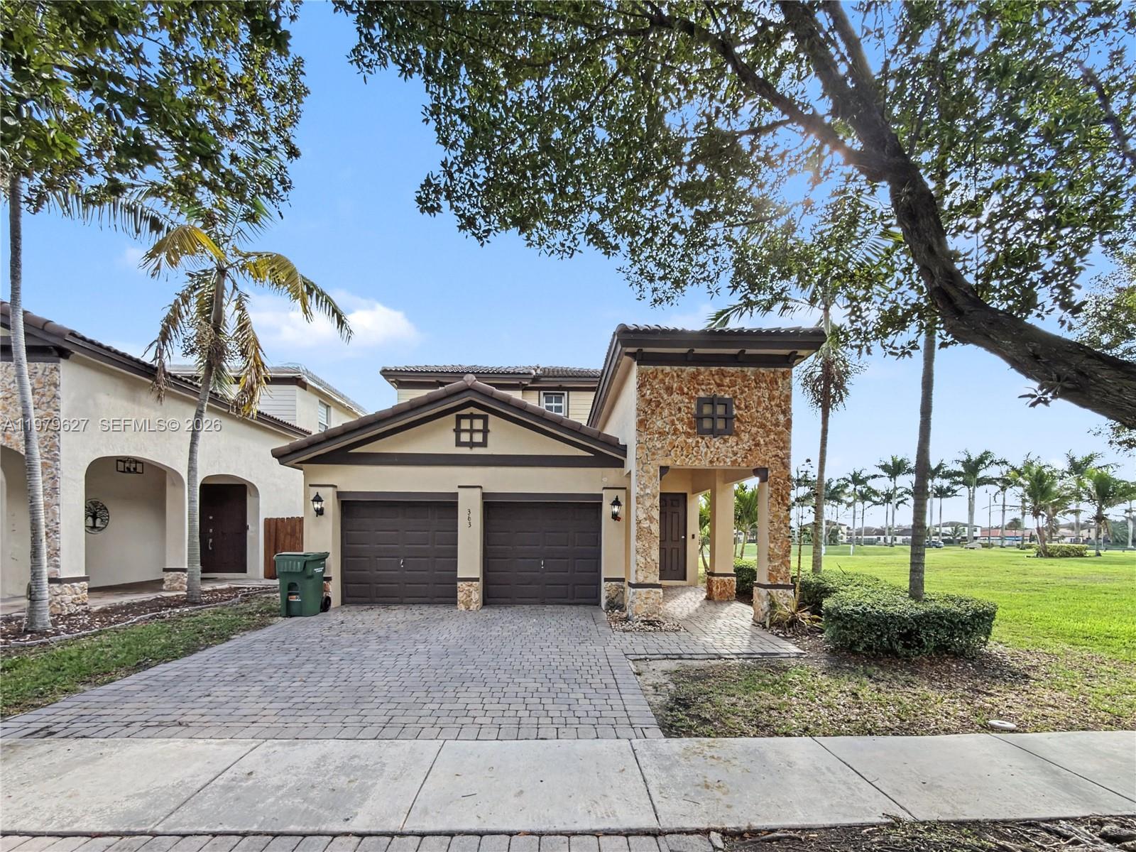 Stunning corner home with serene waterfront views. Offering 4 bedrooms and 2 full bathrooms upstairs, plus a half bath on the first floor, this property provides 2,450 SQFT of comfortable living space.
Enjoy added privacy with only one neighboring home and take advantage of the two-car garage. Built in 2008,
the kitchen appliances were updated in 2023, and the home now features a brand-new 5-ton central air conditioning system. For storm protection, accordion shutters are installed throughout the entire property.
Please contact the listing agent for showing details.