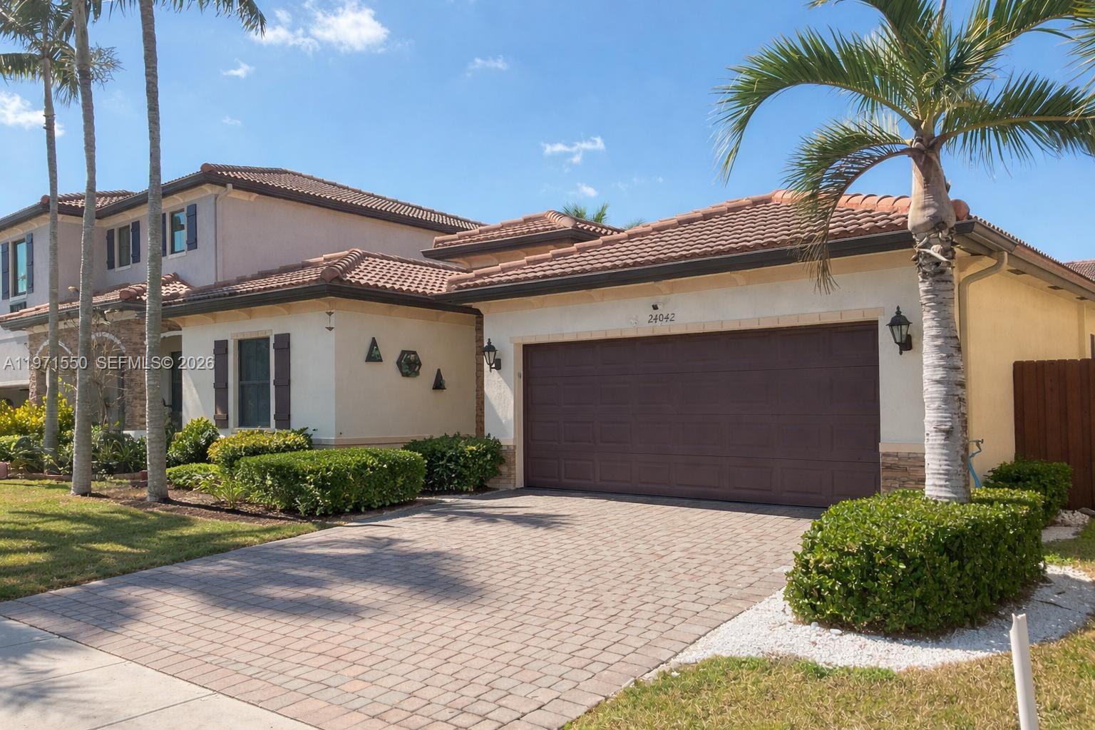 Best-priced one-story 4BR/3BA in Silver Palms! Rare find—currently the community’s only single-story home. Built in 2013 and meticulously maintained. Granite kitchen with stainless-steel appliances and ample cabinetry. Tile in living areas; wood-look flooring in bedrooms. Interior laundry and 2-car garage. Fenced backyard with paved patio. Resort-style amenities: clubhouse, oversized pool, spa, splash pad, gym, playgrounds, basketball, and 24/7 security. Minutes to the Turnpike, Black Point Marina, schools, shopping, and dining. Note: Select photos include virtual staging/digital enhancement to illustrate use of space; no material changes to size or condition.