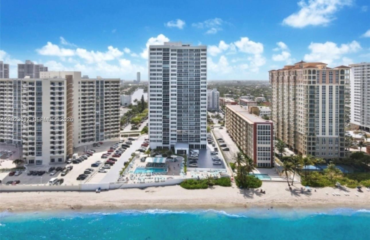 Largest 2-bedroom residence currently available in Parker Tower! Spacious 1,500 SF 2BD/2BA condo featuring beautiful Intracoastal and city views from the 12th floor. Bright oversized layout with expansive living and dining areas, large bedrooms, abundant closet space, and a rare gas stove in the kitchen. Excellent opportunity to customize or renovate into a luxury waterfront residence. Parker Tower offers resort-style beachfront living with direct beach access, heated pool, fitness center, sauna, billiards room, valet, 24-hour security, and recently renovated common areas. Prime Hallandale Beach location minutes from Aventura Mall, Gulfstream Park, shopping, dining, and both Miami and Fort Lauderdale airports. Motivated seller — bring offers!
