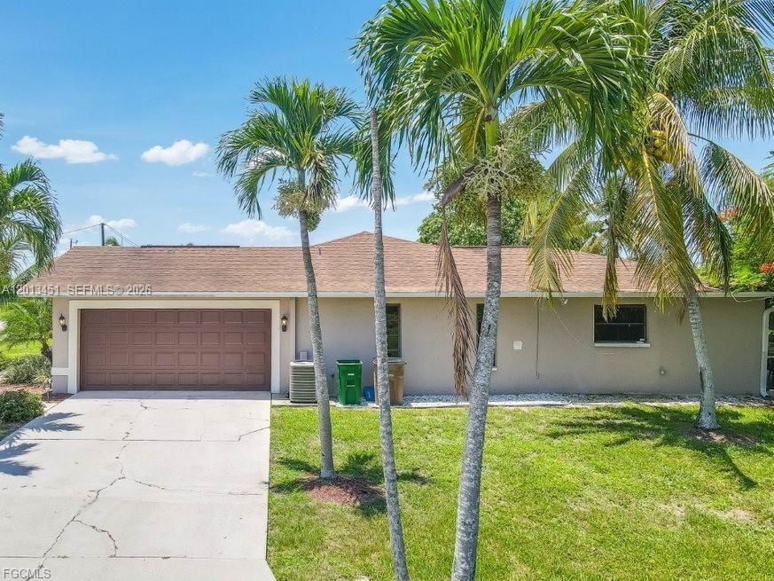 Waterfront 4 bedroom, 2-bathroom home in Cape Coral located on a canal with navigable water access. The property sits on a spacious lot with room for RV or boat parking and no HOA. Offered fully furnished, it is currently used as a residence with short-term rental use. Suitable for use as a primary residence, second home, or investment property. Conveniently located near shopping, dining, and local amenities, with access to nearby beaches.