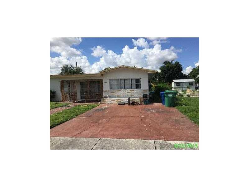 Large home in Miami Gardens Drive located across from Bunche Park Elementary. The home has four bedrooms and two bathrooms and needs work. Perfect for an investor.