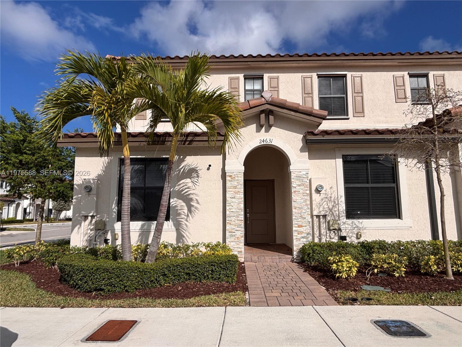 Seller Motivaded.  Priced to Sell !!!  Gorgeous Corner lot, 2-story Townhome, with options at any stage of life. This home offers a full bedroom and full bath on the 1st floor, with two master suites upstairs. Open kitchen with SS appliances. Washer and dryer included, as well as hurricane shutters. Located at the Corsica masterplan, just south of the vibrant city of Miami, and 5 mins from Turnpike with resort-style amenities: Gated access, resident-only clubhouse, swimming pool, fitness center, and social rooms. Homeowners will be situated in a convenient location that offers chic shopping, innovative dining experiences and recreational activities such as the Biscayne Coastal Wetlands Preserve and the Cauley Square Historic Railroad Village.