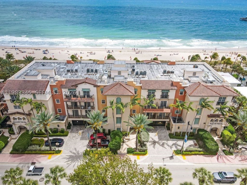 New Price Adjustment!! Direct Oceanfront Condo Unit with one of the largest Balcony's in South Florida and the largest balcony in this complex!! The Balcony Space is well over 1000 Sq Ft and excellent for entertaining large gatherings - Fully Furnished and Turnkey Ready!!  10 Foot Ceilings - Just under 1300 Sq Ft of Living Space - Both Bedrooms contain Ocean Views - Pet Friendly - Walking distance to Lauderdale By The Sea Beach Restaurants and shops - 2 Covered Garage Parking spaces - Amenities Include: Heated Pool with Ocean Views and Cabanas, Fitness Center, BBQ Grill and Kitchen Area - Very Secure Building and Community (Security Patrol) - 600 Ft of Private Beach - Additional Storage - Can Rent up to 3 times per year - This is a very rare unit and won't last long!!