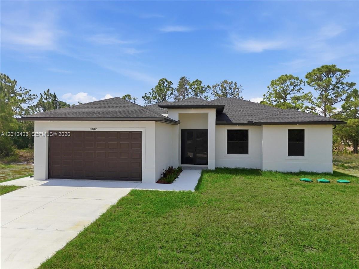 STEP INTO EASY FLORIDA LIVING AT LEHIGH ACRES,LEE COUNTY WHERE COMFORT,SPACE AND SMART BUYING COMES TOGETHER BEAUTIFULLY,THIS SERENE RETREAT OFFERS THE PERFECT BALANCE OF PRIVACY AND CONNECTION TO NATURE. THIS 4 BED/2BATH,2CAR GARAGE, SHARES AN OPEN LAYOUT OF KITCHEN, DINING AND LIVING AREA,HIGH CEILINGS,PORCELAIN FLOORS,IMPACT DOORS & WINDOWS, SS APPLIANCES, WATERFALL STYLE ISLAND WITH QUARTZ COUNTERTOPS AND MORE.LOCATION IS WITHIN MINUTES TO MAJOR COMMUTERS ROUTES, DRIVE TO SHOPPING AREAS,RESTAURANTS,SCHOOLS, PARKS,GOLF COURSES,INT'L AIRPORT, RIVERS, FISHING AND GULF COAST BEACHES!! DON'T MISS THIS OPPORTUNITY TO EMBRACE THE FLORIDA AFFORDABLE LIVING LIFESTYLE YOU'VE ALWAYS DREAMED OF! CONTACT US TODAY TO SCHEDULE YOUR PRIVATE TOUR!!!
