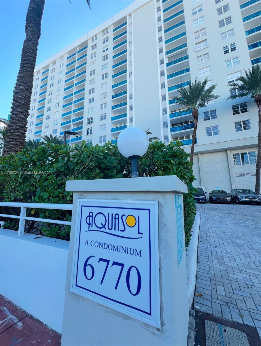 Stunning 1-bedroom, 1.5-bath unit on the 15th floor of Aquasol with breathtaking views of Indian Creek, Biscayne Bay, and the Miami skyline. This elegant unit features two fully renovated, modern bathrooms, a spacious bedroom with laminate flooring, a walk-in closet, and a linen closet. The rest of the unit boasts tile flooring throughout and floor-to-ceiling sliding glass doors leading to the balcony, allowing natural light to flood the space. Aquasol offers top-tier amenities, including a waterfront pool, gym, sauna, valet parking (1 space included), and 24/7 security. Internet included  Conveniently located near the beach, boardwalk, restaurants, and shops. Wth washer and dryer