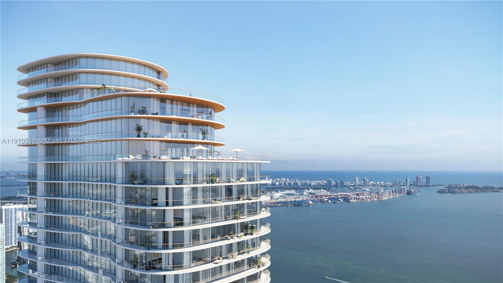 Cipriani Residences Miami redefines sophistication in the heart of Brickell. This stunning 4-bedroom, 4-bath, 1-half bath,  4576 sq ft residence showcases bespoke interiors with 10-foot ceilings and sweeping views of Biscayne Bay and the city skyline. Designed for modern elegance, it offers a spacious layout ideal for entertaining, featuring top-of-the-line appliances, custom cabinetry, and smart home technology. Residents enjoy access to an exquisite pool deck inspired by the Italian Riviera and Cipriani’s legendary 24-hour dining and hospitality services, including private in-home dining and an exclusive indoor-outdoor restaurant and bar.