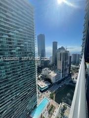 ONE OF A KIND MODEL INFINITY LOFT. SPACIOUS 1-1.5 LOFT FACING EAST WITH MARBLE FLOORS. 
High floor with spectacular bay and city views. Modern Kitchen with Dishwasher. 1 Bath and half - Upstair master bedroom with full bathroom and walking closet - Washer & Dryer in the unit. Nice balcony. 24 Hour Concierge, Spa, Pool and Gym. Located in the hottest area of Brickell.