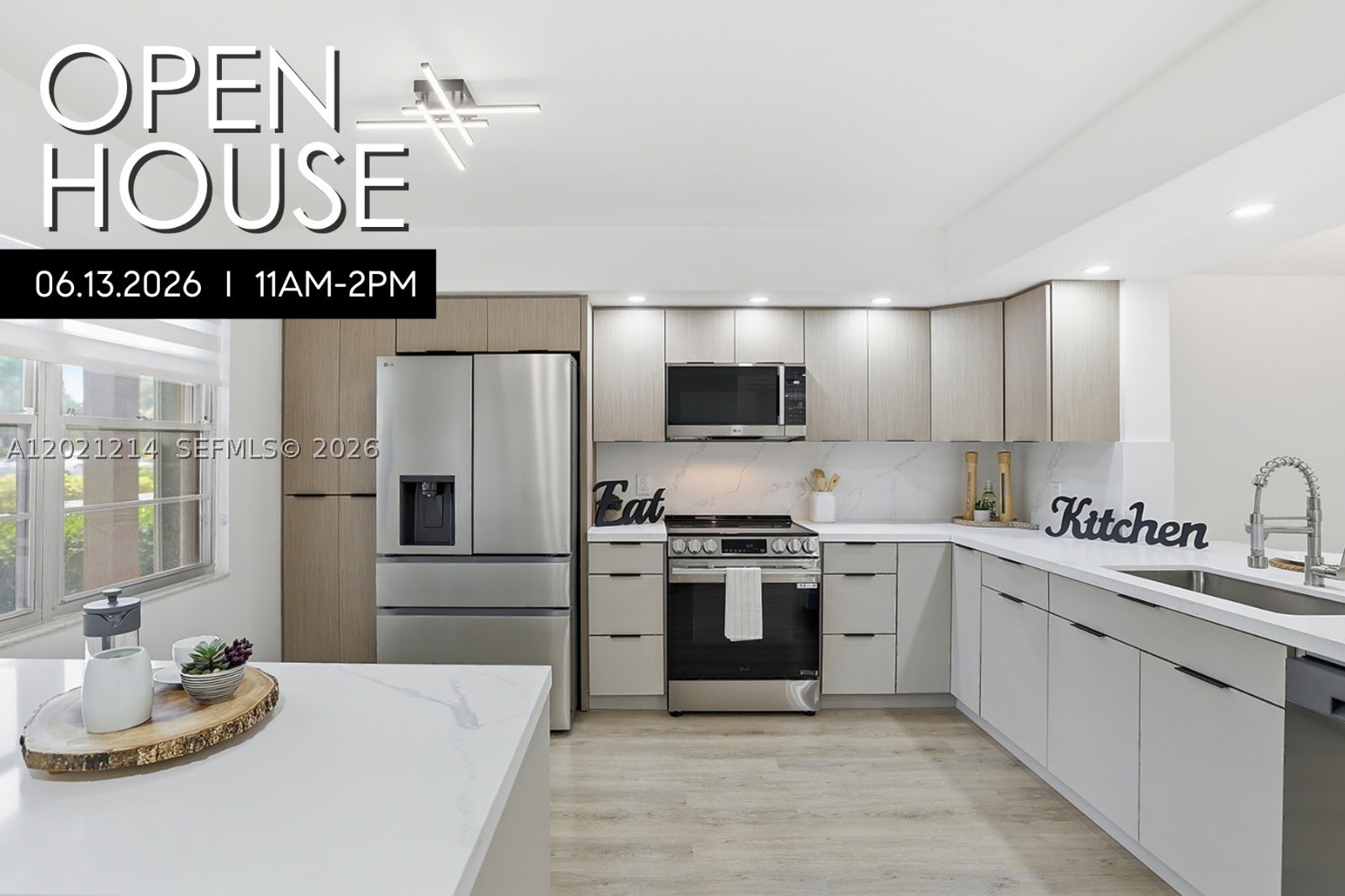 Experience the perfect blend of comfort and modern design in this beautifully updated 2BD/2BA corner unit with serene golf and garden views. The open-concept layout enhances space and natural light, creating a bright and airy feel throughout. NEW!! AC, WATER HEATER, WASHER/DRYER. The new kitchen features ceiling-height custom cabinetry, quartz countertops, a breakfast nook, stainless steel appliances, and LED lighting. Elegant waterproof vinyl flooring flows seamlessly throughout. The oversized primary suite offers a walk-in closet and a remodeled en-suite bathroom with dual sinks. Both bathrooms feature modern finishes. Located in the desirable 55+ Century Village community with 24-hour gated security and resort-style amenities, including a clubhouse,
fitness center, heated pools, tennis courts, theater, and shuttle service. Move-in ready!