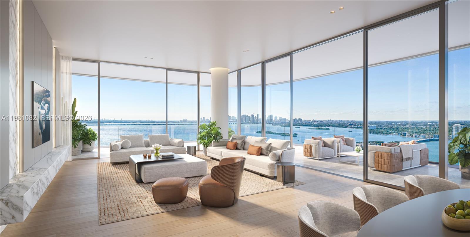 Welcome to the first-ever Pagani Residences in the world. With only 70 bespoke residences, this corner expansiveunit has an oversized 270-degree wraparound terrace and stunning water views. Residence comes with privateelevator, foyer entrance, 11-ft ceilings, floor to ceiling glass throughout, and 10-ft kitchen islands. Premium ItalianSchiffini custom kitchens, Listone Giordano selection of flooring, Gagganeau top chef’s appliance package,customization and unique designs available. Ultra-luxury amenities include rooftop pool, jacuzzi, hot/cold plunge,chef’s station, wellness fitness and spa with incredible views, business center, lounge, social areas, private garageengineered like a private car collectors club, and more.