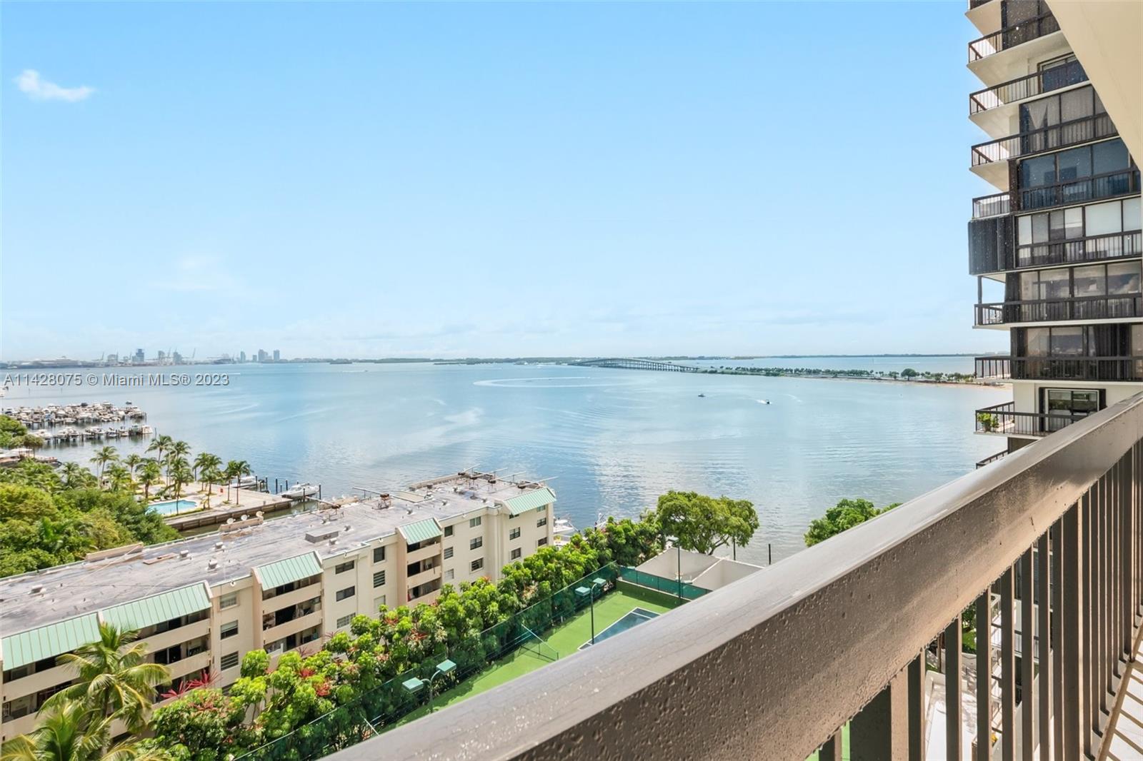 Luxury Waterfront Building, Located in the exclusive and quiet South Brickell Avenue.
Fully renovated and Spacious 2 Bedroom 2 Bathroom with custom made California Closets.
Unobstructed Biscayne Bay and Brickell Skyline view, Wrap around balcony. Gated 24 Hrs w Security/ Concierge, Valet Services. Building is Resort Style with a lot of amenities: 5 Tennis Courts, 3 Racquetball Courts, Heated lap Pool, Mimi Market, Beauty Salon & much More. Trolley to Brickell and Downtown area. Easy access to I 95, minutes from Brickell's Financial District, Fine Shopping & Fine Dining, Mercy Hospital, Beaches, etc. Rent Includes: Basic Cable, Internet, Pest Control & A/C Filter Services. Ready for occupancy.
Please use showing Assistant. Easy to show.