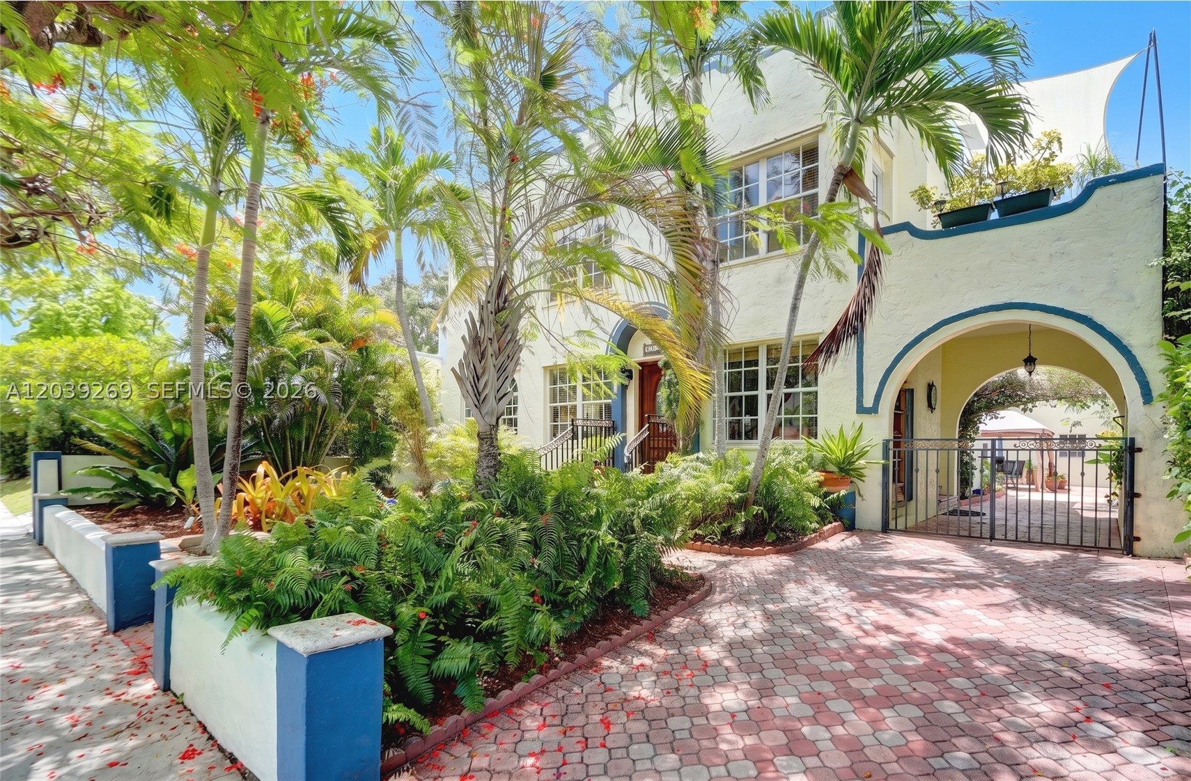 Full of Spanish charm and located on a quiet Shenandoah street minutes from Brickell this 2,984 sq ft property offers the space, character, and flexibility buyers want just minutes from the center of Miami. With a total of 4 bedrooms and 3.5 bathrooms, the property is split between a two-story main house and a two-story detached guest house. The main house features 3 bedrooms and 2.5 bathrooms, with all bedrooms located upstairs. The king-size primary suite has two walk-in closets, a private balcony, and a spacious bathroom. Two additional generously sized bedrooms and a bathroom complete the second floor. Downstairs, the home offers a large, light-filled living area, formal dining room, renovated kitchen completed approximately three years ago, a sunroom, and a convenient half bath. Out back, the detached two-story guest house adds incredible flexibility. It features a large living area, a very spacious bedroom with its own private balcony, a full bathroom, and washer/dryer hookup, making it well suited as a separate apartment-style space, guest quarters, private office, studio, or extended family setup. The property also offers a spacious backyard with plenty of room for entertaining and space to add a pool, along with a large driveway for parking. With its classic Spanish tile, timeless facade, flexible guest house, and central location, this Shenandoah home is a superb find for buyers looking for more space and character close to everything Miami has to offer.