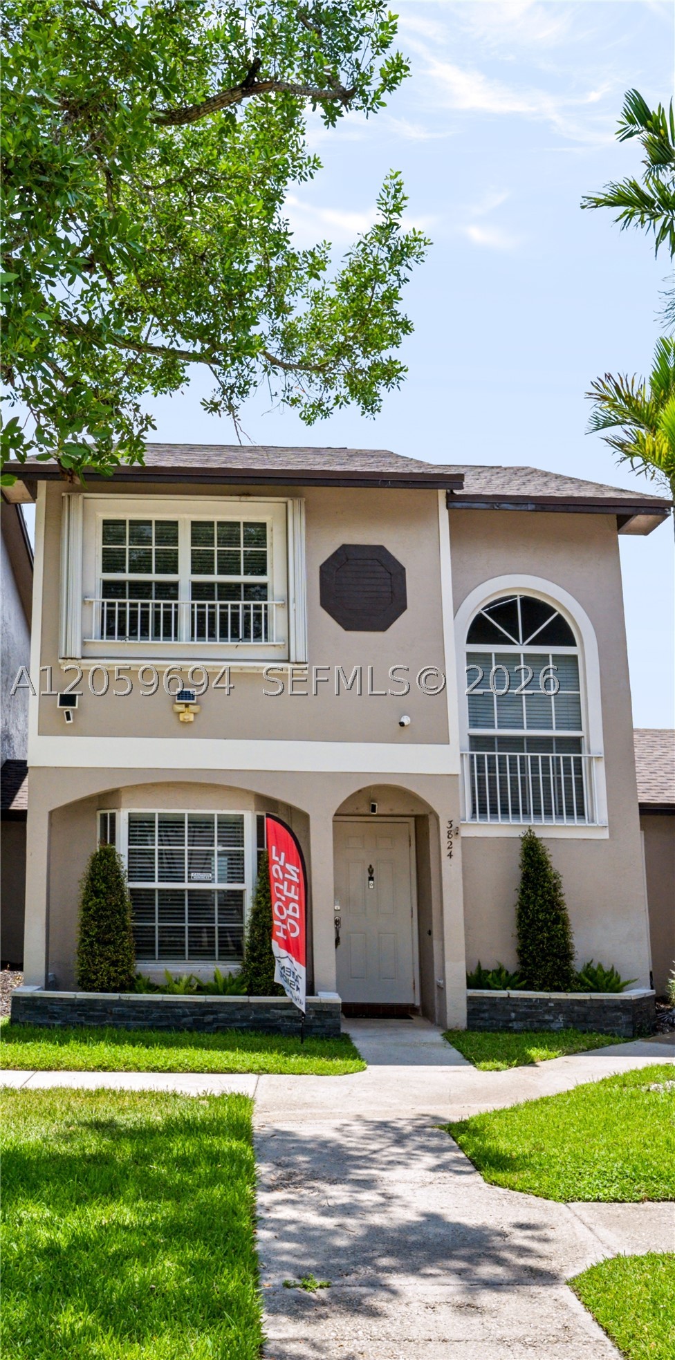 Come see this beautiful 3 bedroom 2.5 bath townhome in Colony Courts II, Sunrise. This lovely home features arched entryway, awesome renovated bathrooms, 2026 roof, large lake front patio, with outdoor storage.  Updated kitchen, wood and granite,  stainless appliances, window seat in kitchen, breakfast bar, wood look plank flooring, awesome renovated bathrooms, faux fireplace, security camera system. Primary suite with walk in closet, and so much more. Impact throughout.  Pet friendly  with community pool, low HOA fees, no Association approval required for purchase or rent. Close to shopping, Sawgrass Expressway, Florida Panthers Amerant Bank Arena, I595, and I75.  Easy to show.