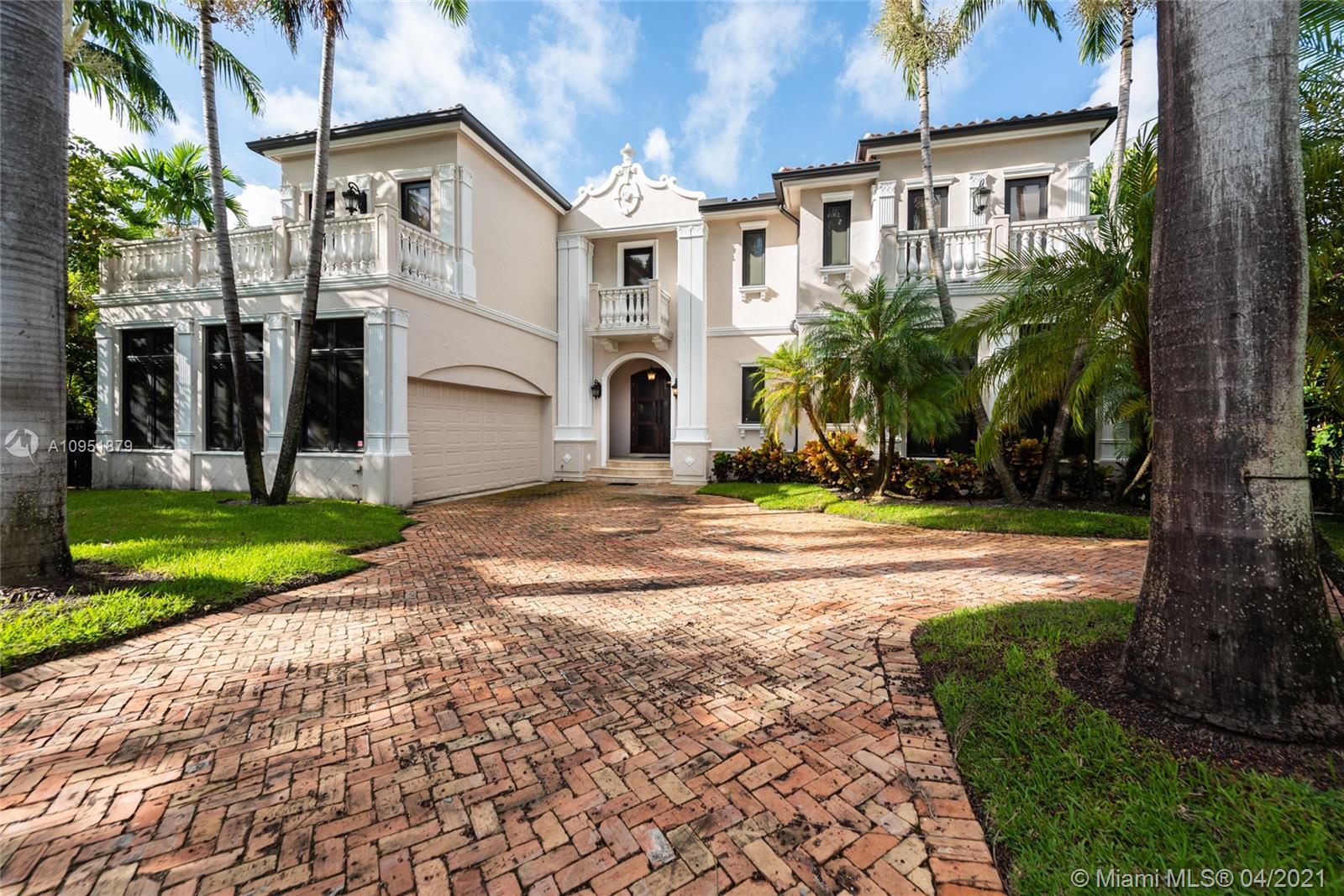 Situated within the exclusive Village of Bal Harbour , this superb residence contains 6 bedrooms and 6.5 baths with large open spaces and volume ceiling throughout. This ideal floor plan with private elevator includes an expansive eat in kitchen featuring 6 burner gas stove, double ovens, 2 dishwashers, subzero refrigerator and freezer, plus large breakfast area and serving counter.  Gorgeous formal living, dining, and family room complement the downstairs area.  Four large family bedrooms upstairs including a stunning primary suite and unforgettable primary bath plus walk in closet. Oversized heated pool, spa, outdoor dining, covered terrace, and lush tropical landscaping seamlessly connecting indoor and outdoor spaces.  Luxurious living at its finest.