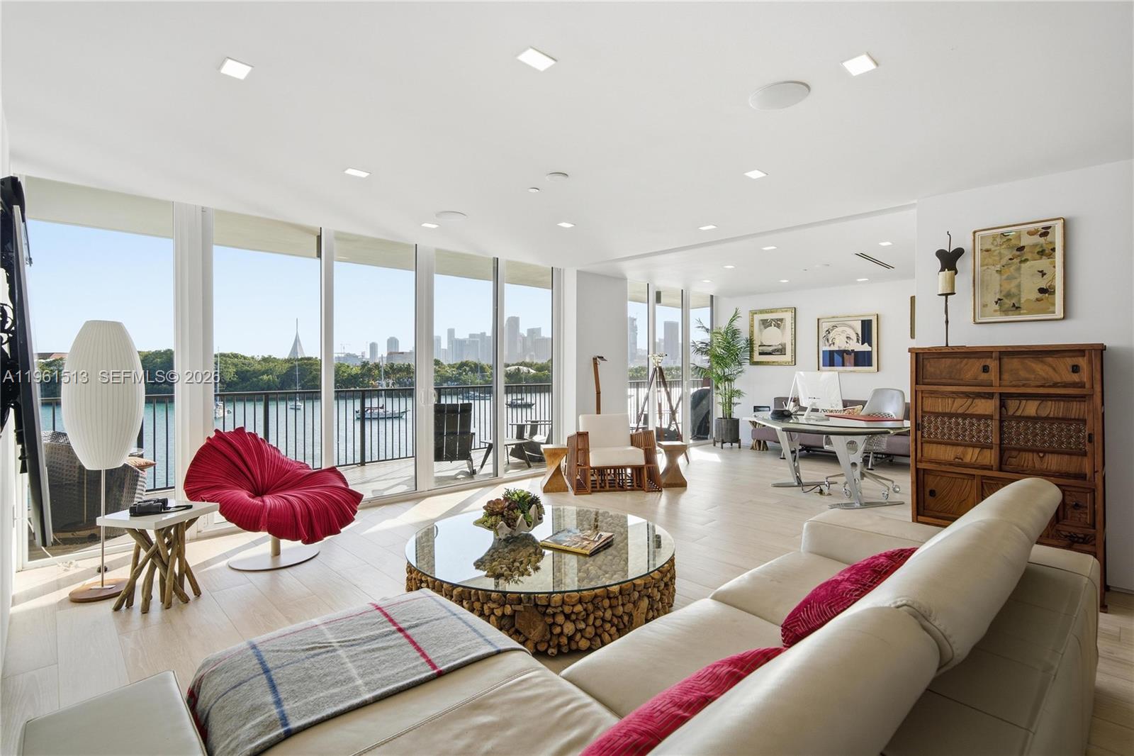 Spectacular views of Biscayne Bay & the downtown skyline from this beautiful home at 1000 Venetian. This fully renovated 3 bed/2.5 bath home (with two assigned parking spaces) is located in the desired east tower and has 2,445sf under A/C, with a one-of-a-kind, air-conditioned, hurricane rated solarium. (sq/ft per appraiser) This north & south facing, flow-through unit has great natural light and wall space perfect for an art collector. Floor to ceiling hurricane glass doors opening to an oversized terrace perfect for entertaining with Biscayne Bay as your backdrop makes this home feel like you're living on a yacht. Located on the red-hot Venetian Islands with easy access to everything Miami has to offer. Come see this truly unique home today!
