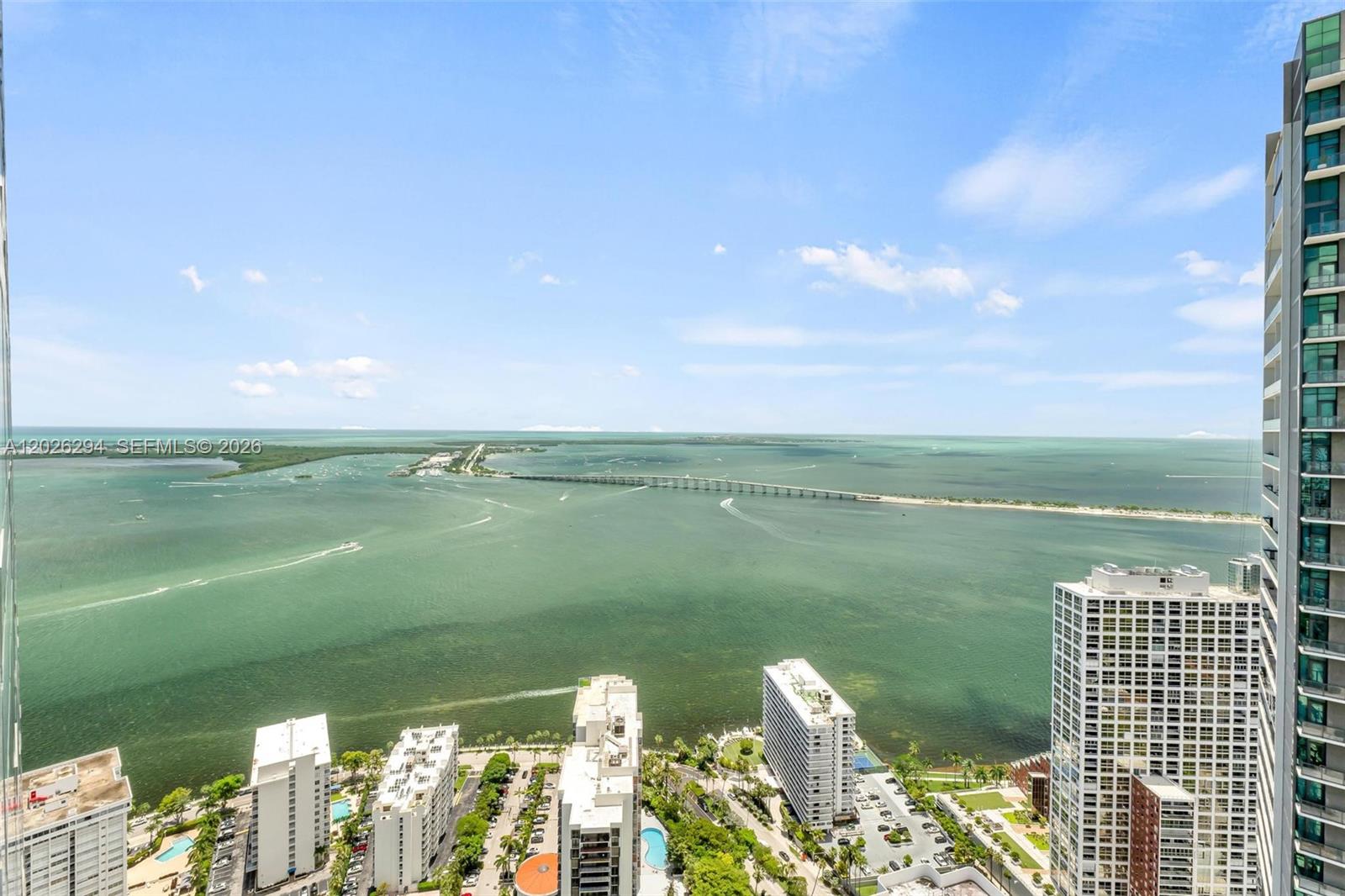 Experience elevated living at the prestigious Four Seasons Residences Miami in the heart of Brickell. This elegant 2-bedroom, 2-bath residence offers breathtaking panoramic views of the bay and Miami skyline from a private balcony. Featuring marble floors throughout, impact-resistant floor-to-ceiling windows, and an ideal split floor plan, this residence combines luxury, comfort and timeless sophistication in one of Brickell's most iconic buildings.
Residents enjoy world-class 5-star amenities including resort-style pools, fine dining restaurants, equinox fitness center, spa services, valet parking, concierge service and 24 hour security. Includes 1 assigned parking space and 1 private storage unit. Prime Brickell location close to the city’s best shopping, dining, and entertainment.