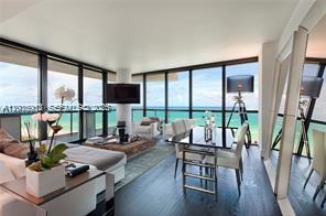 Rarely available this direct oceanfront 07 line features floor to ceiling glass throughout the two bedroom home with the largest wrap around terrace affording 270 degree views from the ocean to the bay and city lights. The Setai is the epitome of elegance and sophistication, setting the standard for Miami Beach luxury and services. This 5 star luxury resort features gourmet dining at Jaya, Japon and Ocean Grill as well as 24 hour room service, beach and pool services, three infinity pools, renowned Valmont spa and training facilities. Please call for a private viewing, very easy to show.