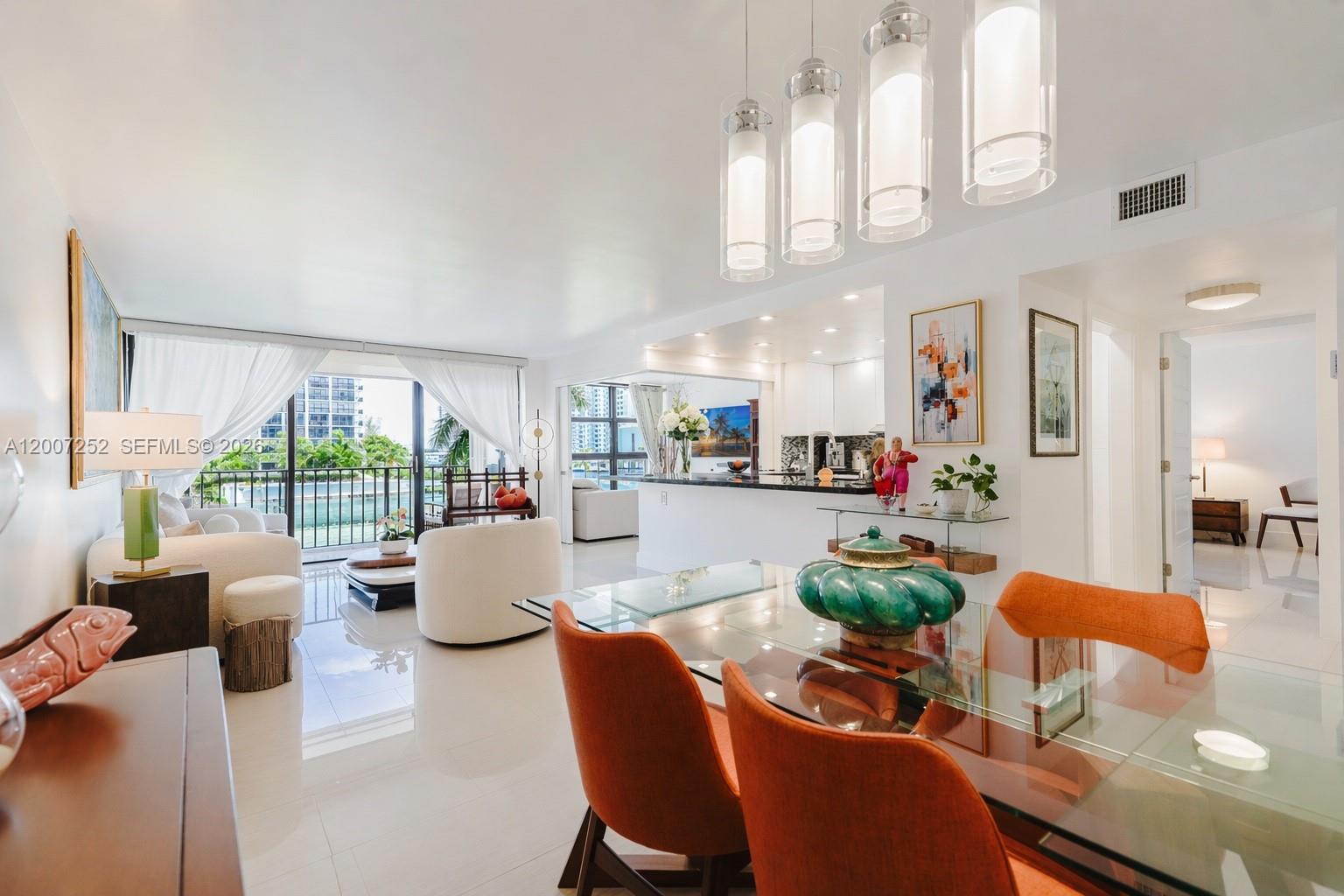 Stunning fully renovated 2BD/2BA residence showcasing refined modern design and breathtaking Intracoastal, pool, and tennis views. This move-in ready home features a sleek open-concept kitchen with premium cabinetry, elegant finishes, and a clean, contemporary aesthetic enhanced by smooth ceilings throughout. Expansive floor-to-ceiling windows flood the space with natural light while capturing picturesque water views and passing yachts. Both bathrooms are beautifully redesigned with sophisticated walk-in glass showers. The second bedroom is thoughtfully designed with smart sliding walls, offering seamless flexibility as a private suite or an open den. A rare and highly desirable feature, the unit includes a washer and dryer inside. A reverse osmosis water filtration system has been installed in the kitchen for added convenience and quality. The building has successfully completed its 40-year recertification, offering additional peace of mind.

Towers of Oceanview East offers a waterfront lifestyle with a heated pool along the Intracoastal, BBQ area, tennis court, fitness center with sauna, library, party room, and bike storage—designed for both relaxation and active living.