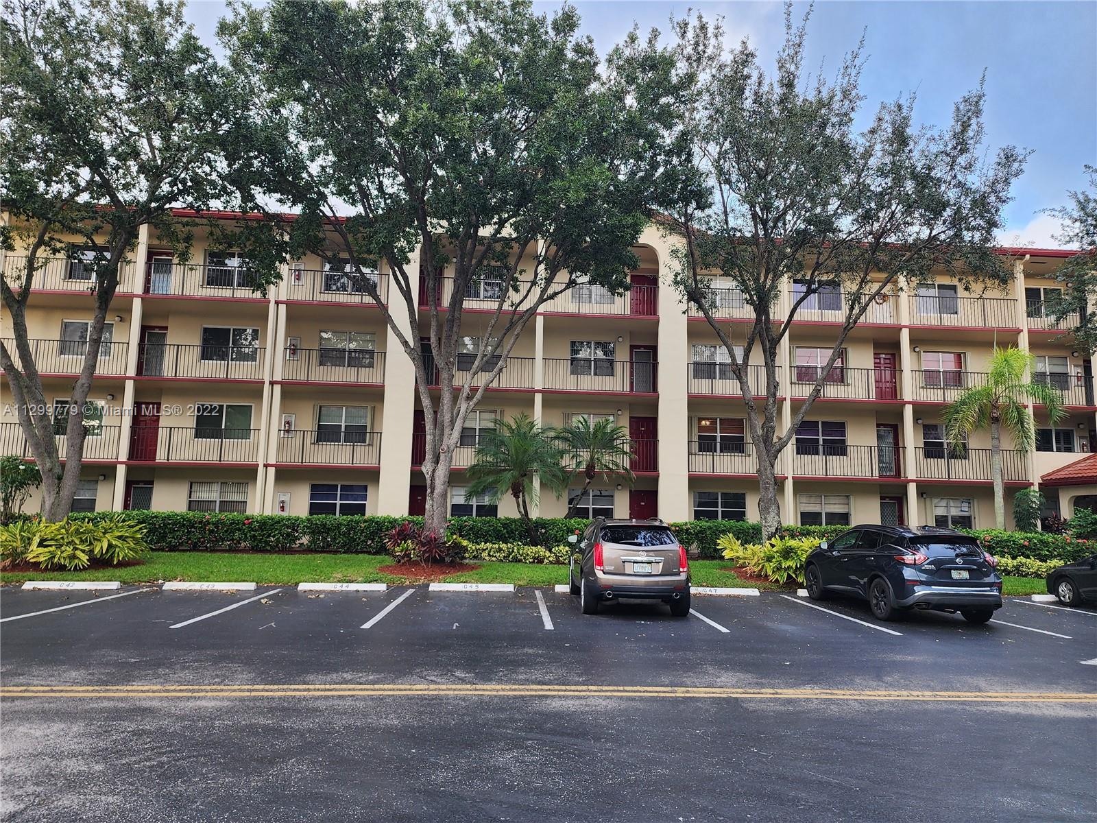 2BED/2BATH unit with potential! Large balcony with a tranquil, canal view. Century Village is well known for golf, tennis, health club, restaurants, theater, heated pools, free bus services and more!
