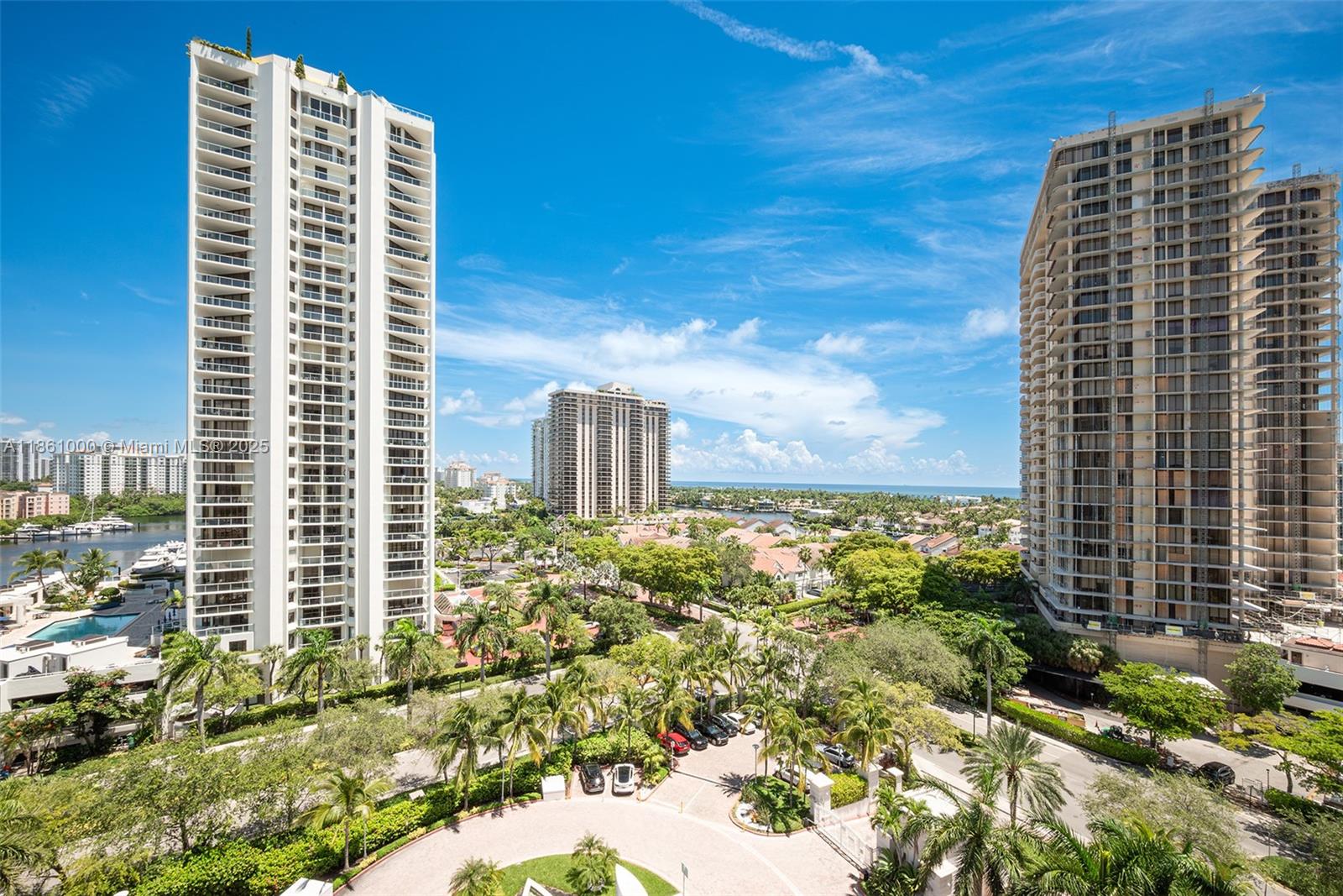 Experience elevated living in this luxury residence at The Parc at Turnberry Isle. Featuring 2 bedrooms + den and 3 full bathrooms, rare convenience of 2 dedicated parking spaces, this meticulously designed home offers versatility with the den ideal for a home office or guest space. Floor-to-ceiling impact windows flood the interiors with natural light while showcasing sweeping waterway views. Gourmet kitchen boasts Italian cabinetry, granite countertops, and stainless-steel appliances. The primary bathroom offers a spa-like retreat with jetted tub and separate shower. Resort-style amenities include pool and recreation areas, concierge and security, a children’s playground, and a business center. Ideally located near shopping, dining, parks, and top-rated Aventura schools.