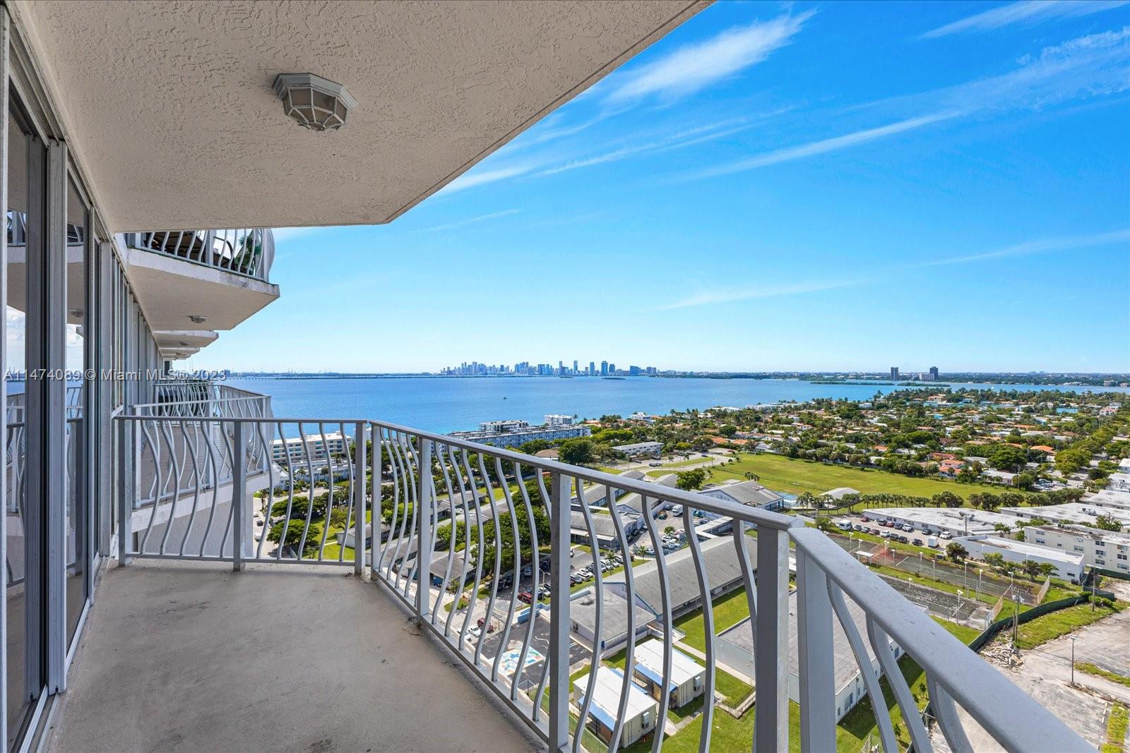 West-facing bay and Miami skyline views with unforgettable sunsets. This spacious, well-maintained 2 bed, 2 bath residence at Grandview Palace in North Bay Village features an expansive terrace, floor-to-ceiling windows, and overlooks the potential home of the Argentine Football Association practice facility. Grandview Palace amenities include a marina, pool, jacuzzi, and gym. Located just minutes from world-class dining, shopping, and entertainment in Miami and Miami Beach.