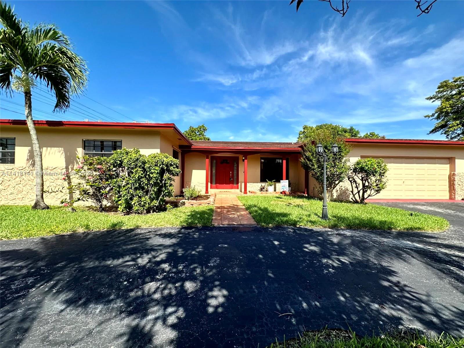 Fabulous opportunity in a wonderful location. The home has a spacious open living room layout with views of the covered terrace and large yard. There is a formal dining room. The kitchen opens to the family room which is ideal for family gatherings. The large covered terrace is part of a backyard retreat perfect for entertaining guests. There is plenty of space to add a pool to cool off in the summer, and bonus space on the side of the house to park your boat or RV. The master bedroom has a large walk-in closet and private bath. The 2nd bath and three bedrooms are down the hallway with two closets for additional storage. This home is in a quiet neighborhood with oversized lots, with convenient access to the turnpike, US-1 and The Falls Shopping Center for dining and shopping options.