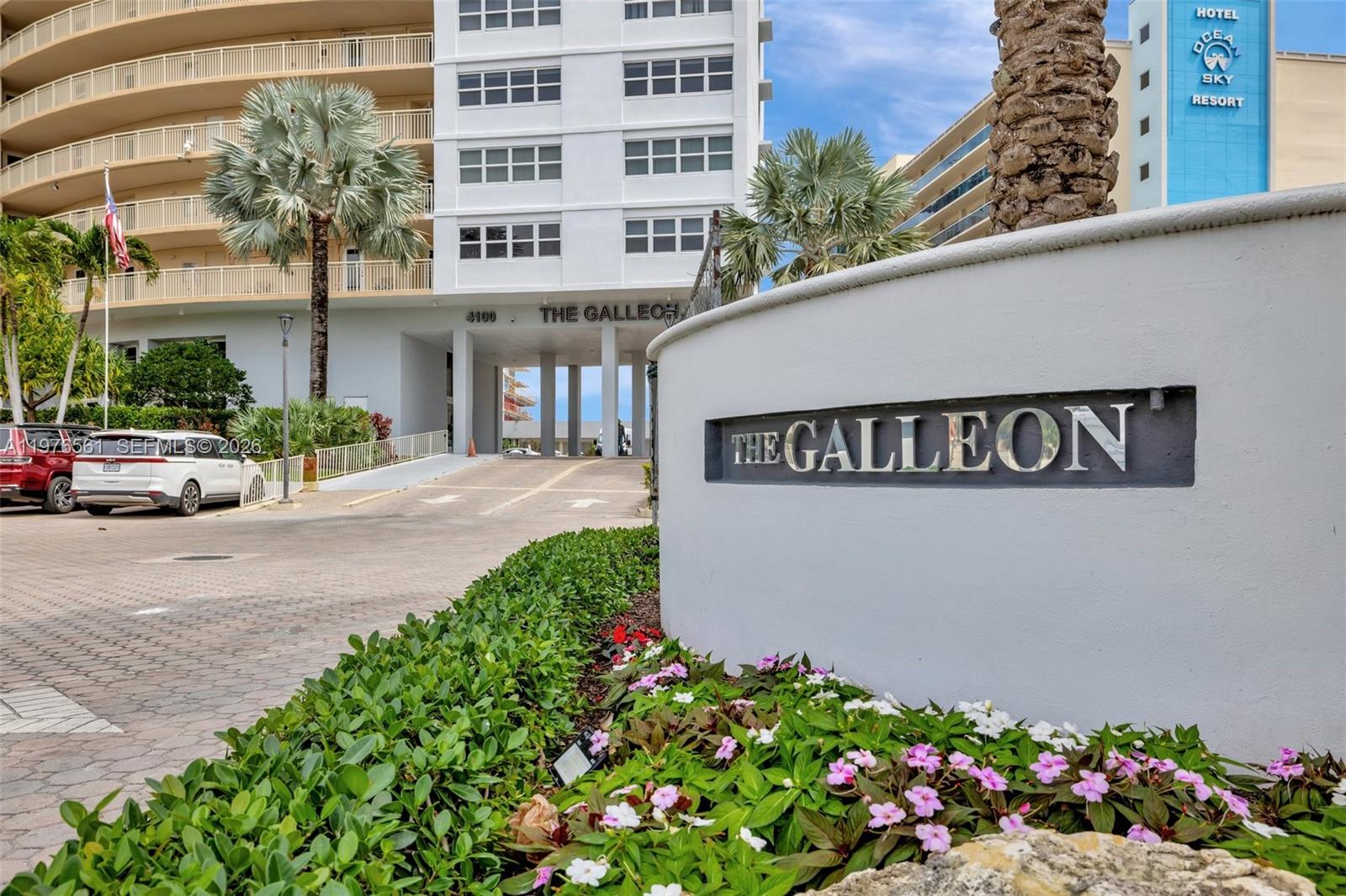Waterfront location, this beautifully designed residence offers spacious living, high-end finishes, and resort-style amenities. Whether you're looking for a serene retreat or a vibrant seaside lifestyle, this condo delivers unparalleled comfort and sophistication. 2Bd 2Bth with captivating SE facing ocean views. This expansive unit on the 3rd floor showcases panoramic views of the ocean and the newly constructed pool. Floor to ceiling impact windows and doors accompany the sleek glass balcony. Ample closet storage throughout, plus one deeded garage parking space for added convenience