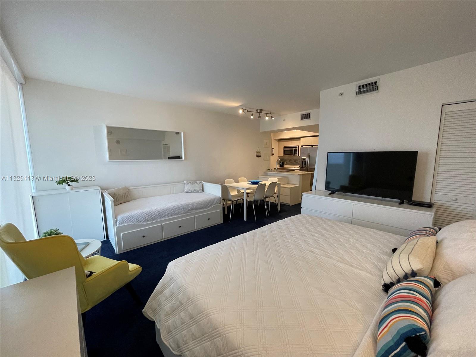 Baltus House is a Boutique Luxury Condominium located within walking distance from Design District and Midtown, close to South Beach, Downtown Miami, the Adrienne Arsht Center, FTX Arena, the Perez Art Museum, and the Airport. The condominium’s surrounded by restaurants, cafes, bars, and many boutiques. The Studio has stainless steel appliances, a washer, a dryer, and a carpet floor & is fully furnished, located on the 7th Floor same with the amenities: gym, and pool, with 1 parking space. With 16 stories, the building offers a roof terrace with a bbq, a jacuzzi, and great panoramic views of Biscayne Bay. Please for appointments use showing time.
