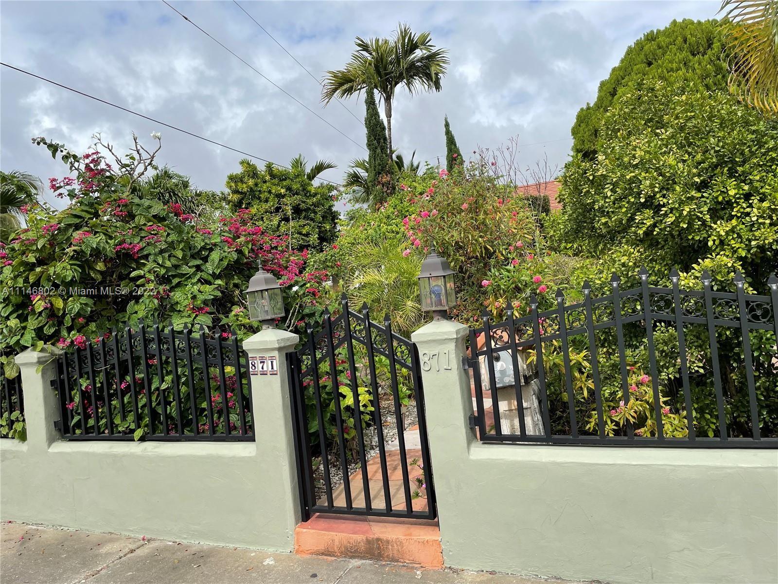 This beautifully renovated 4 bedroom 3 bath home is a dream come true. Only ten minutes from the airport, I-95, restaurants, beach, shopping, school. As you enter the property, the feeling of being on a tropical Island surrounds you with amazing trees and flowers. The large balcony with seats is where everyone can enjoy the sounds of singing   &beautiful scenery. As you enter the sunlight brightens the large family room through the panoramic window where you can continue enjoying the tropical view from inside the home. The family room has a great open space with a counter next to the kitchen and a dining area, plus a separate formal dining room. The master suite with its own bathroom and space for a sitting area make it complete and comfortable. Don't miss this amazing home, it won't last.