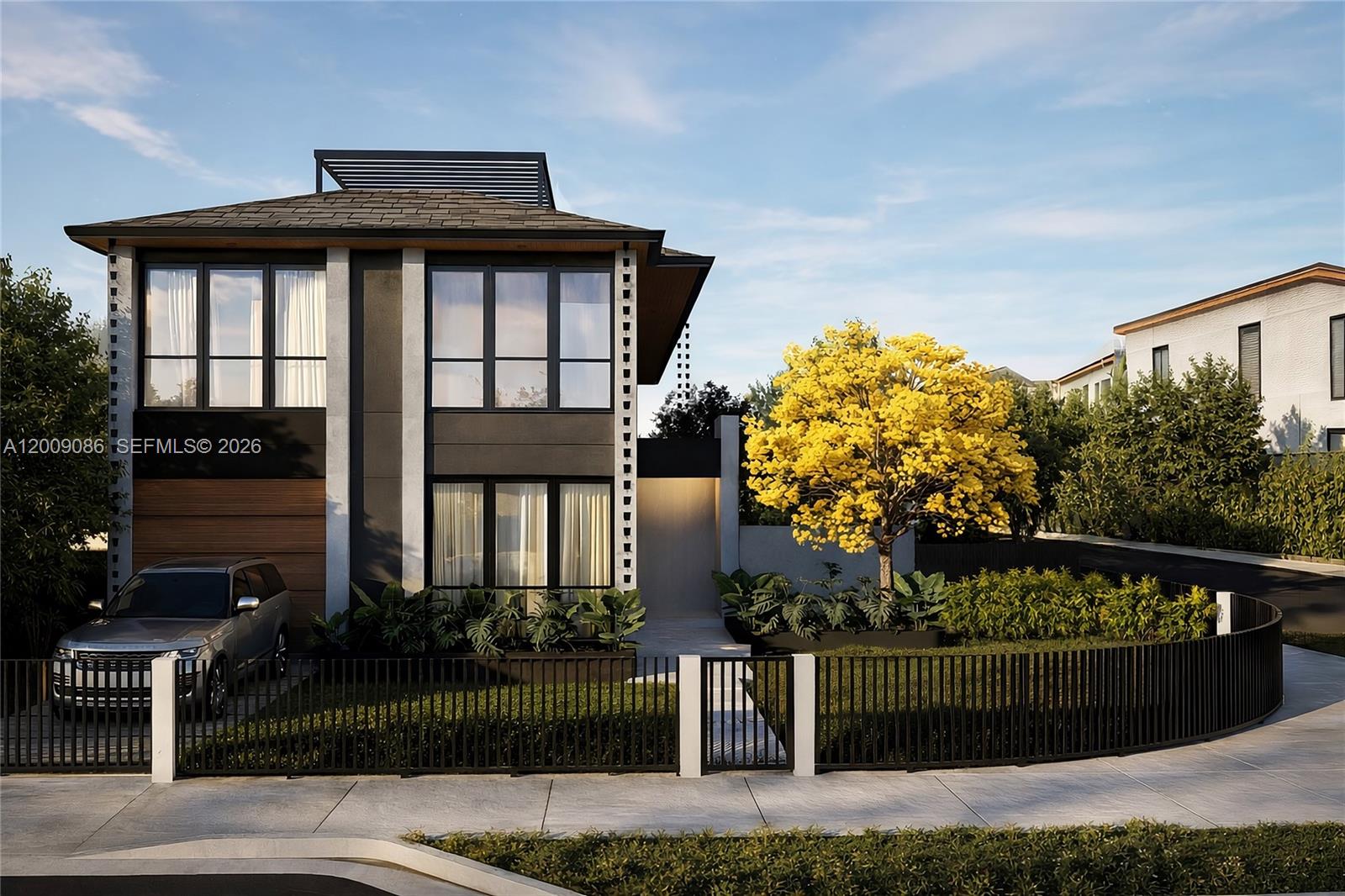 Modern new construction townhouse-style duplex in Oasis 2, featuring two spacious 4 bed / 3.5 bath residences. Each unit offers high-end finishes, ceramic tile flooring on the first level and luxury vinyl upstairs, impact windows and doors, and smart-ready appliances. Enjoy seamless indoor-outdoor living with a private saltwater pool, covered BBQ terrace, and expansive rooftop with pergola. Equipped with EV-ready infrastructure, dual 200 AMP panels, and no HOA. Prime Miami location near Brickell, Coral Gables, and the airport.
