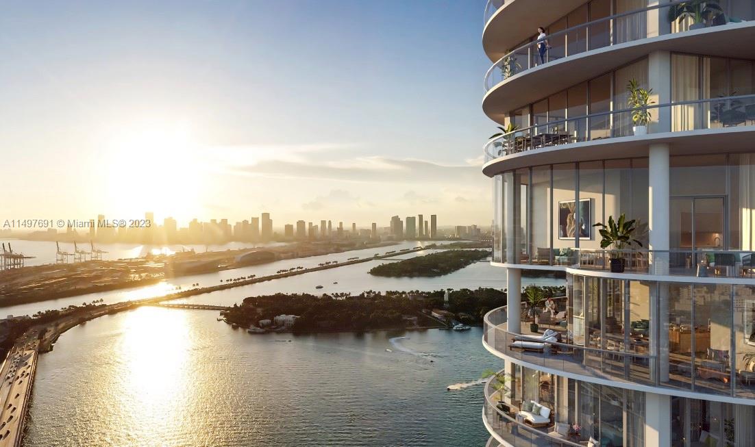 Last-of-a-Kind 03 Line CORNER CANOPY RESIDENCE at Five Park Miami Beach. 3 Bedrooms, 4.5 Bathrooms, 2,615sf interior (3,599sf total). Two Assigned Parking Spaces - Wraparound Terrace Views. FIVE PARK Miami Beach unites timeless glamour with a new approach to development. A 48-story tower with an array of services & amenities including a FULL SERVICE BEACH CLUB located in South of Fifth. The distinguished residences are outfitted with sophisticated designs and finishes, featuring large, light-filled floor plans, open living spaces, generous terraces, ceilings up to 10 feet high, and top-of-the-line appliances and finishes. ESTIMATED COMPLETION SEPT 2024. MOVE IN 2024.