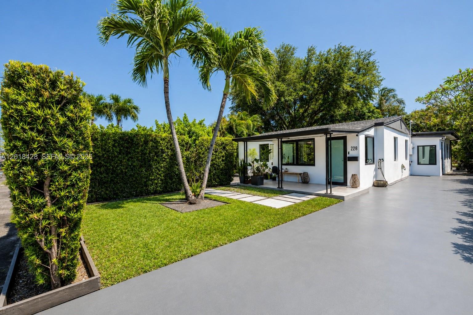 Stunning modern Fully Upgraded home located just minutes from the beach, Las Olas, Downtown Fort Lauderdale, and the airport. This MOVE-IN READY residence offers a sleek contemporary design with high-end finishes and quality upgrades throughout. Features include impact windows, brand new A/C with new ductwork, tankless water heater, upgraded LED recessed lighting, smart blinds, custom closets, imported European-style interior doors, upgraded molding, surround sound system, HD security cameras, and designer details throughout the home.
The stylish modern kitchen features newer appliances. Large Lot. Enjoy beautifully updated outdoor spaces with tiled patio areas, new landscaping, and your own mature mango and avocado tree creating the perfect South Florida backyard retreat. A rare opportunity to own a fully renovated modern home in one of Fort Lauderdale’s most desirable and convenient locations.