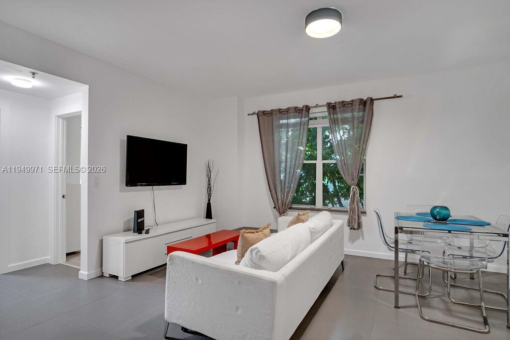 Charming corner 2BR 2BA in the heart of South Beach. This light-filled unit features a split floor plan, tile floors, 2 full bathrooms and a washer/dryer inside the unit. The open kitchen provides a casual entertaining ambience with a wide living room area. Located in a quiet, well-maintained building, walking distance to everything South Beach has to offer: the beach, Flamingo Park, Lincoln Road, Publix, Whole Foods, several restaurants and more.