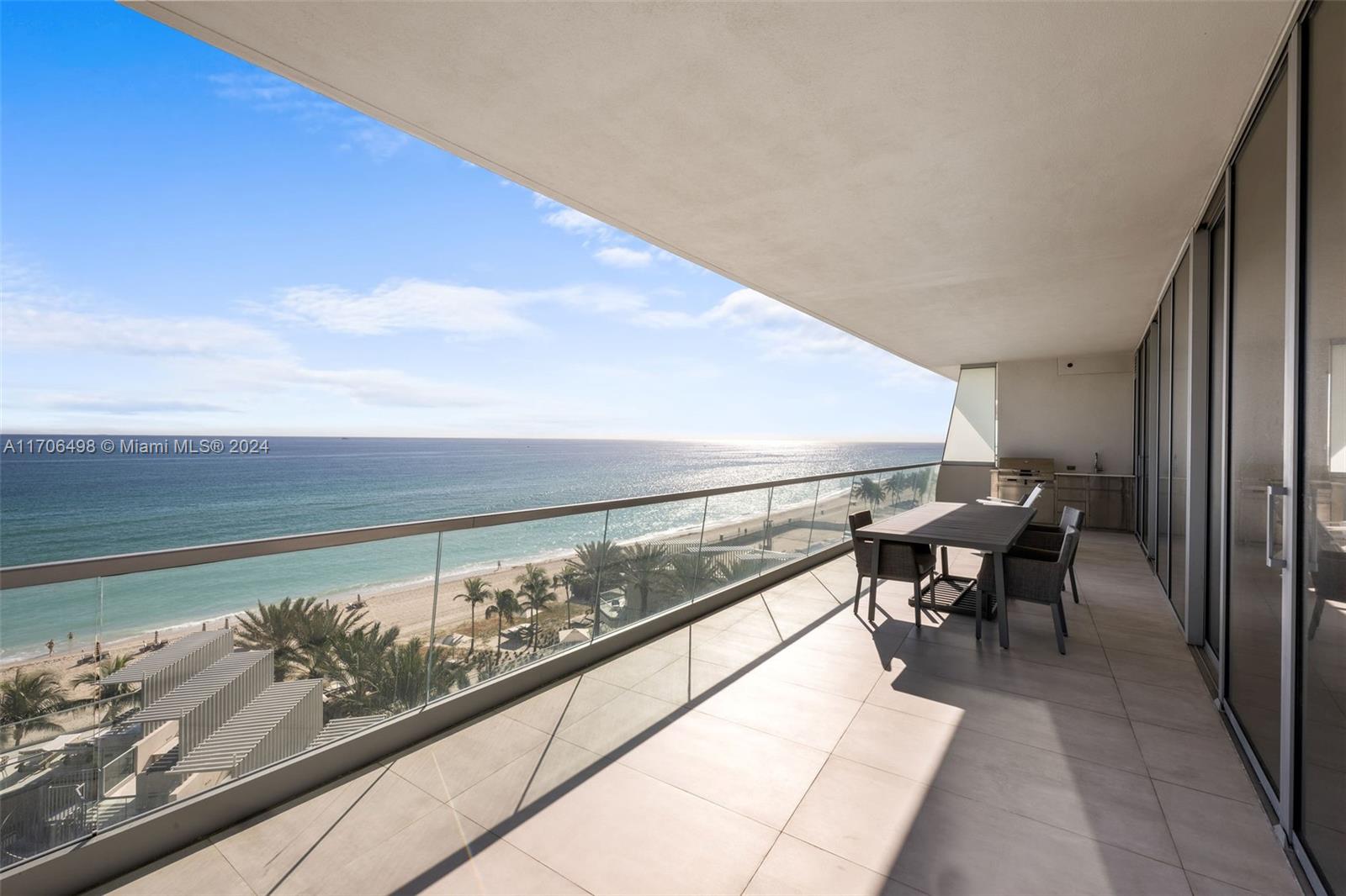This luxurious 4-bed plus den corner beachfront residence at Turnberry Ocean Club offers an unparalleled living experience that epitomizes modern elegance & coastal sophistication. Enjoy breathtaking, unobstructed views of the Ocean & Intracoastal Waterway from expansive floor-to-ceiling windows & generous outdoor terraces. This residence features a contemporary flow-through layout, maximizing space without compromising on style. With 4 beds & 4.5 baths + family room, laundry room + staff quarters. Designed with meticulous attention to detail, the interiors boast luxurious finishes and expansive kitchen. Schedule to visit this beachfront specular residence with resort-style amenities, 24/7 valet + concierge. Enjoy on-site restaurant and cafe with beach service.